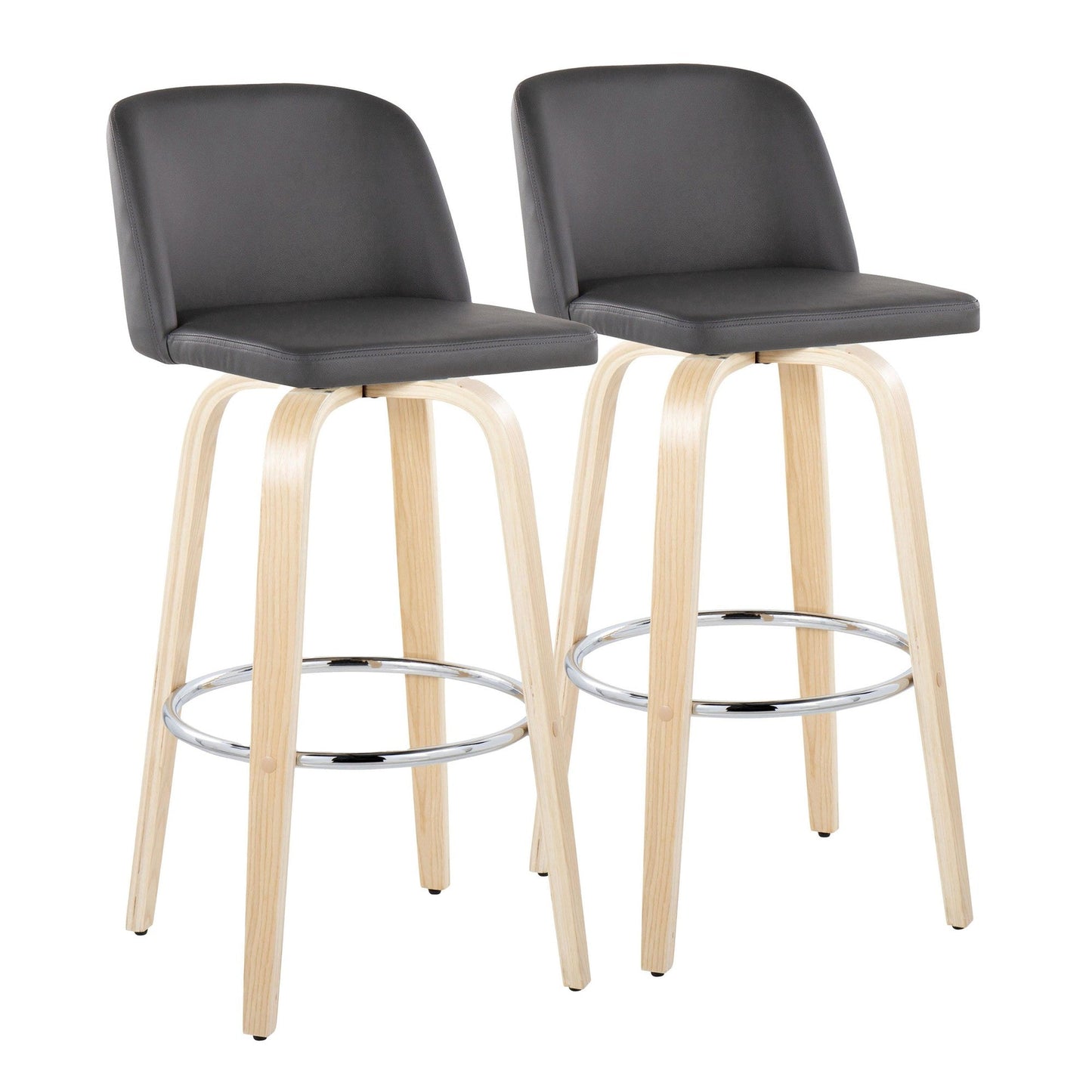 Majestic Office Furniture 30" Fixed-Height Barstool - Set of 2