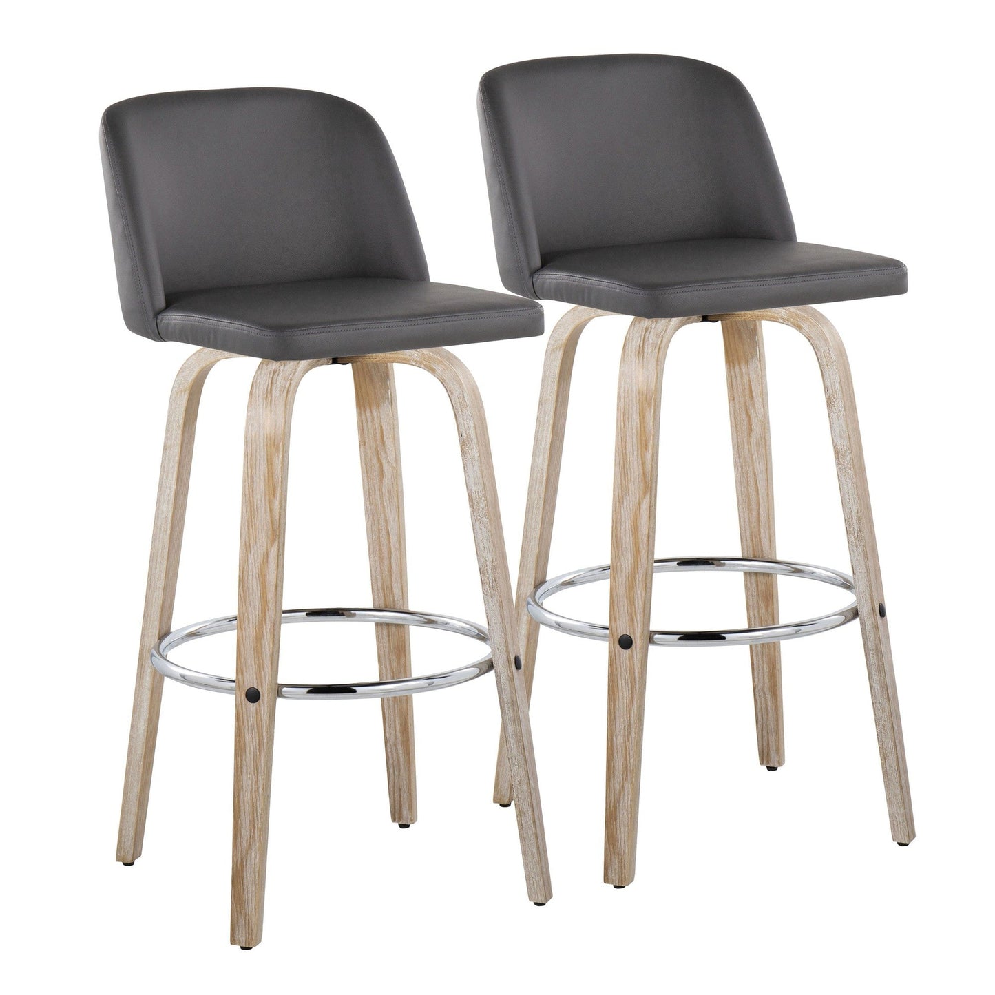 Majestic Office Furniture 30" Fixed-Height Barstool - Set of 2