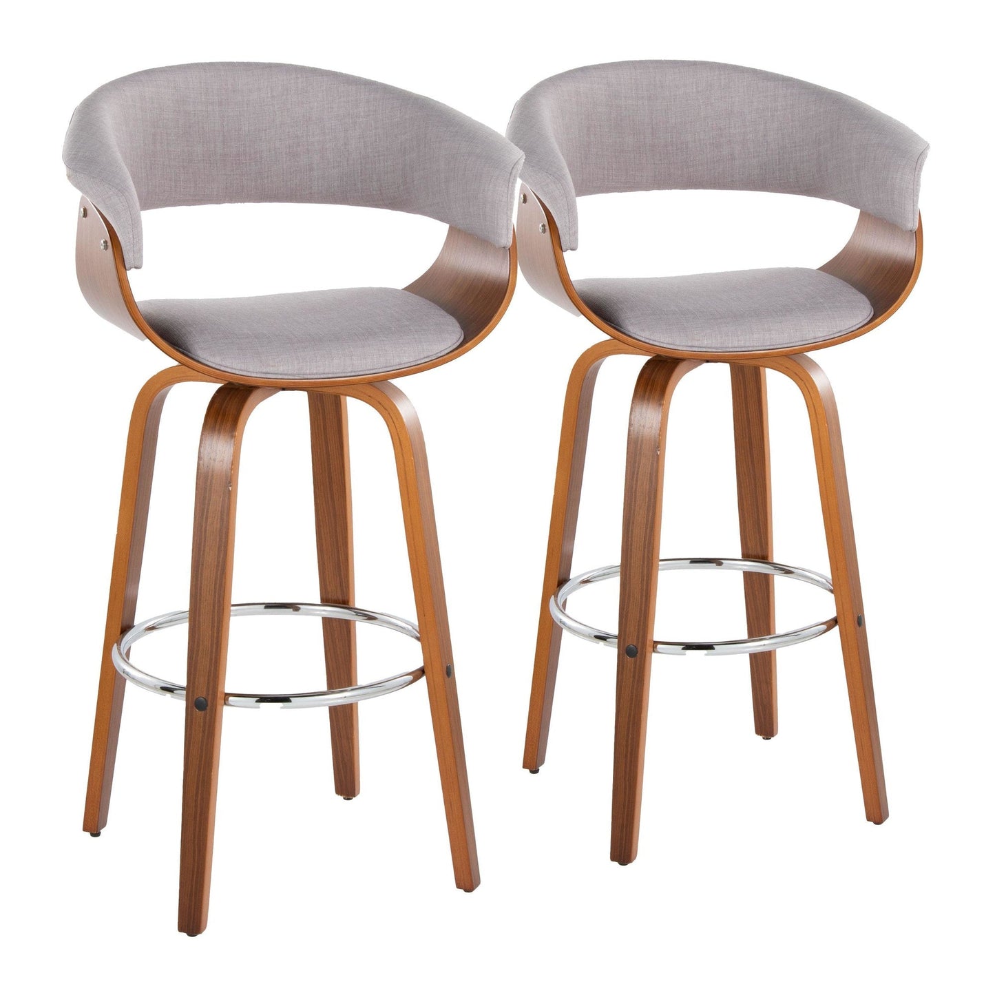 Majestic Office Furniture Mod 30" Fixed-Height Barstool - Set of 2