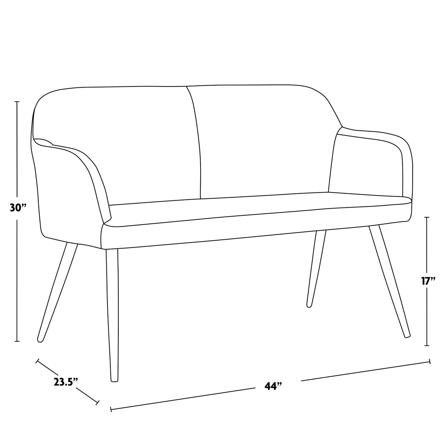 Majestic Office Furniture High Back Bench