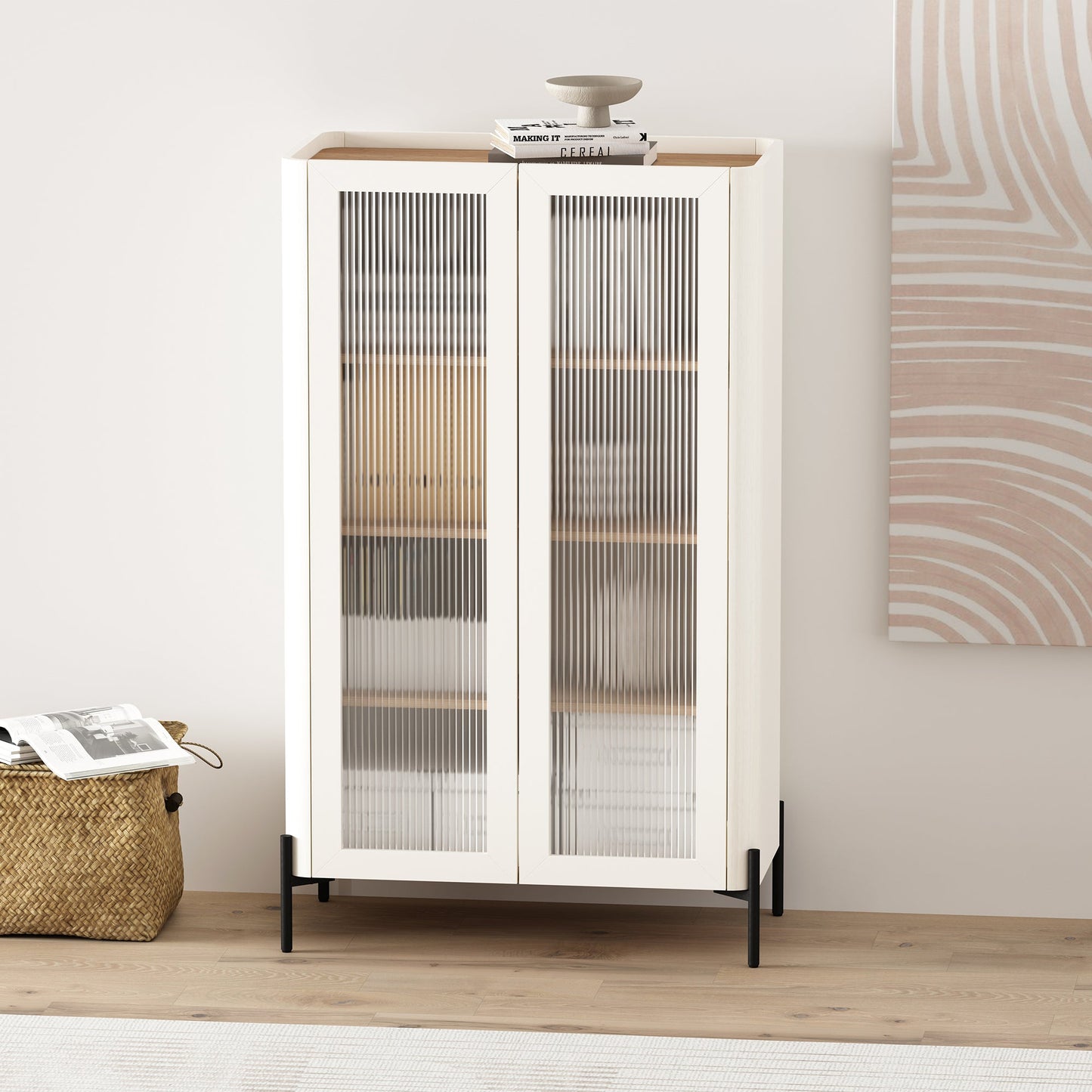 Manhattan Comfort Abbey Décor Cabinet