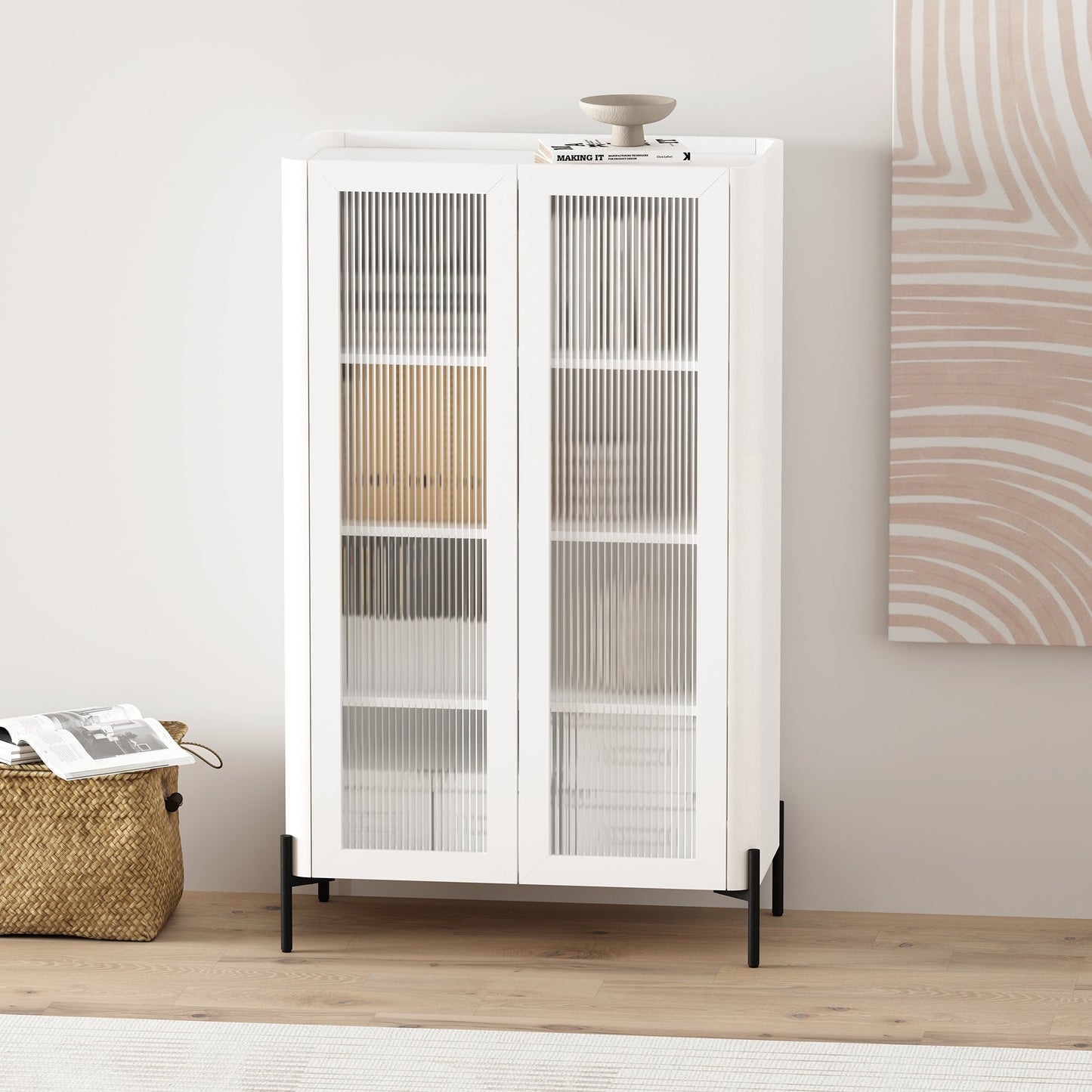 Manhattan Comfort Abbey Décor Cabinet