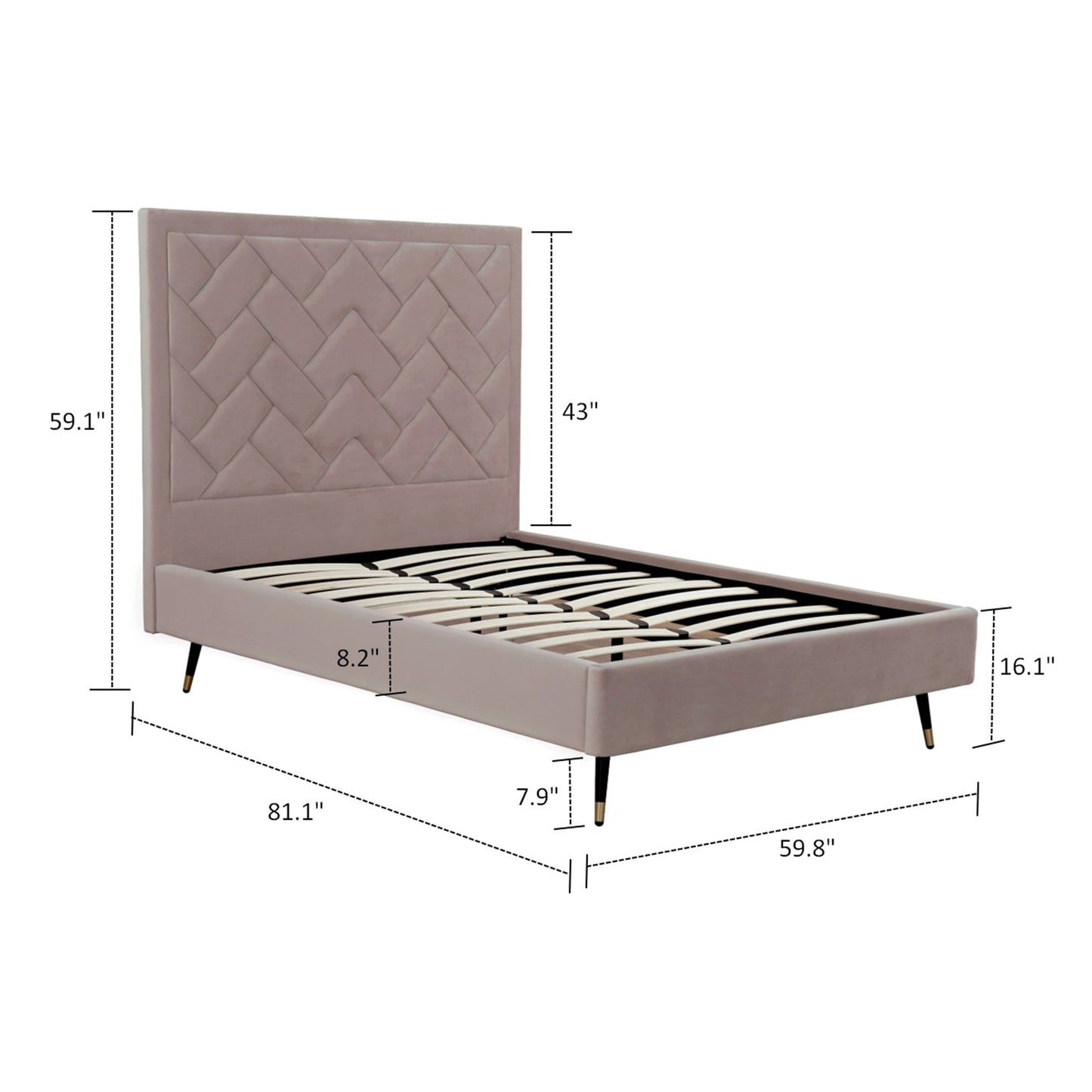 Manhattan Comfort Crosby Full- Size Bed
