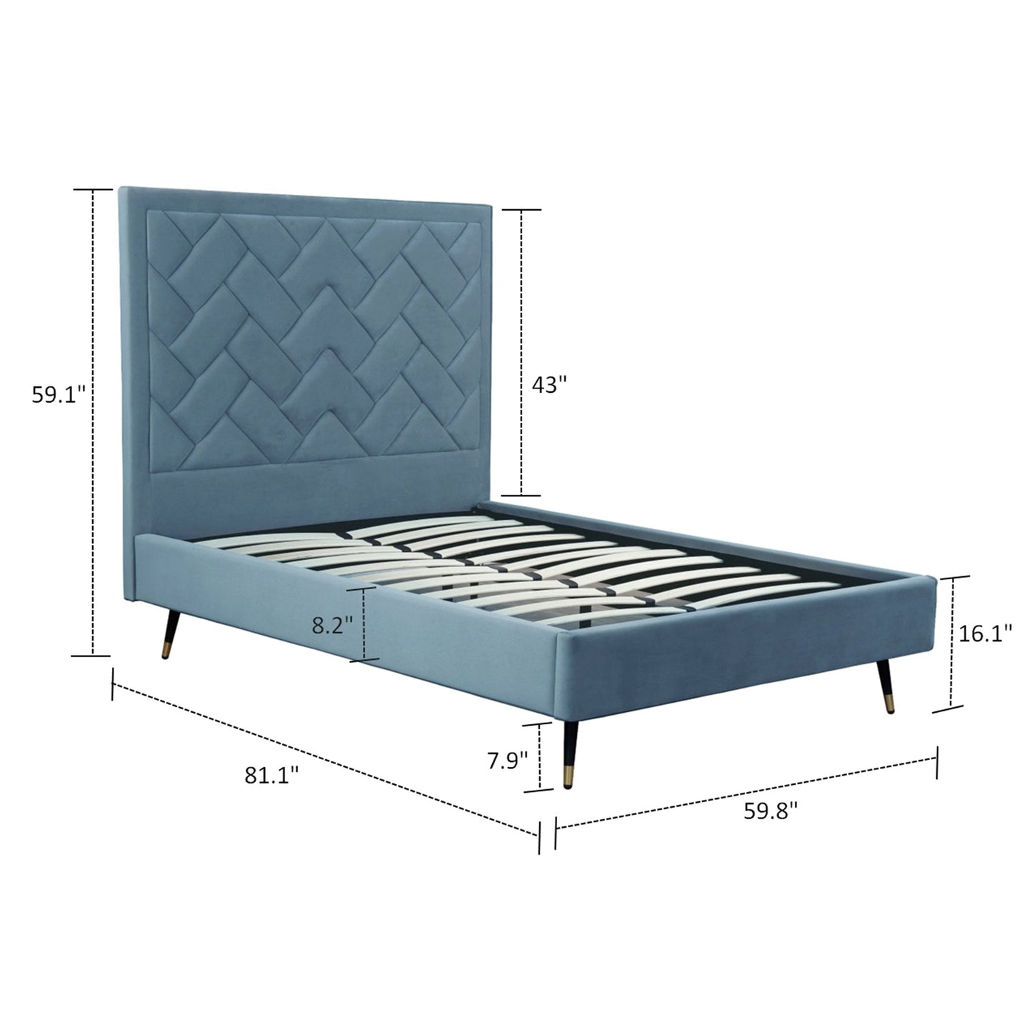 Manhattan Comfort Crosby Full- Size Bed