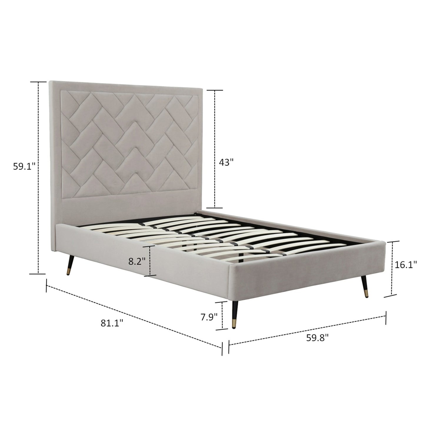 Manhattan Comfort Crosby Full- Size Bed