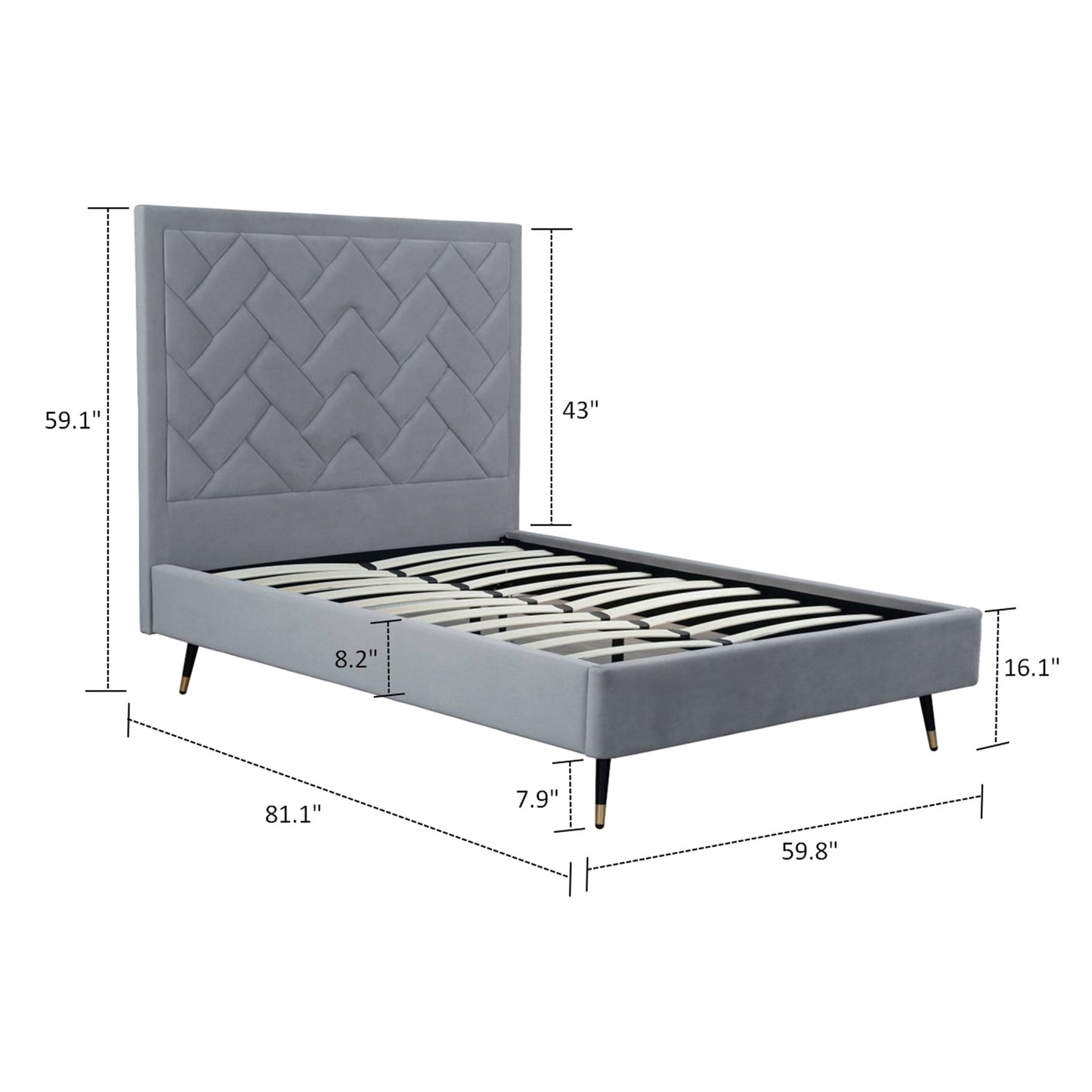 Manhattan Comfort Crosby Full- Size Bed