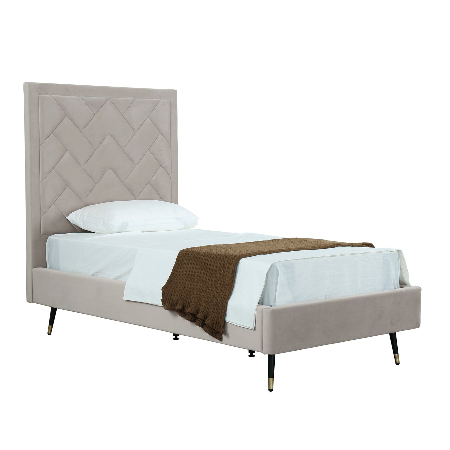 Manhattan Comfort Crosby Twin-Size Bed
