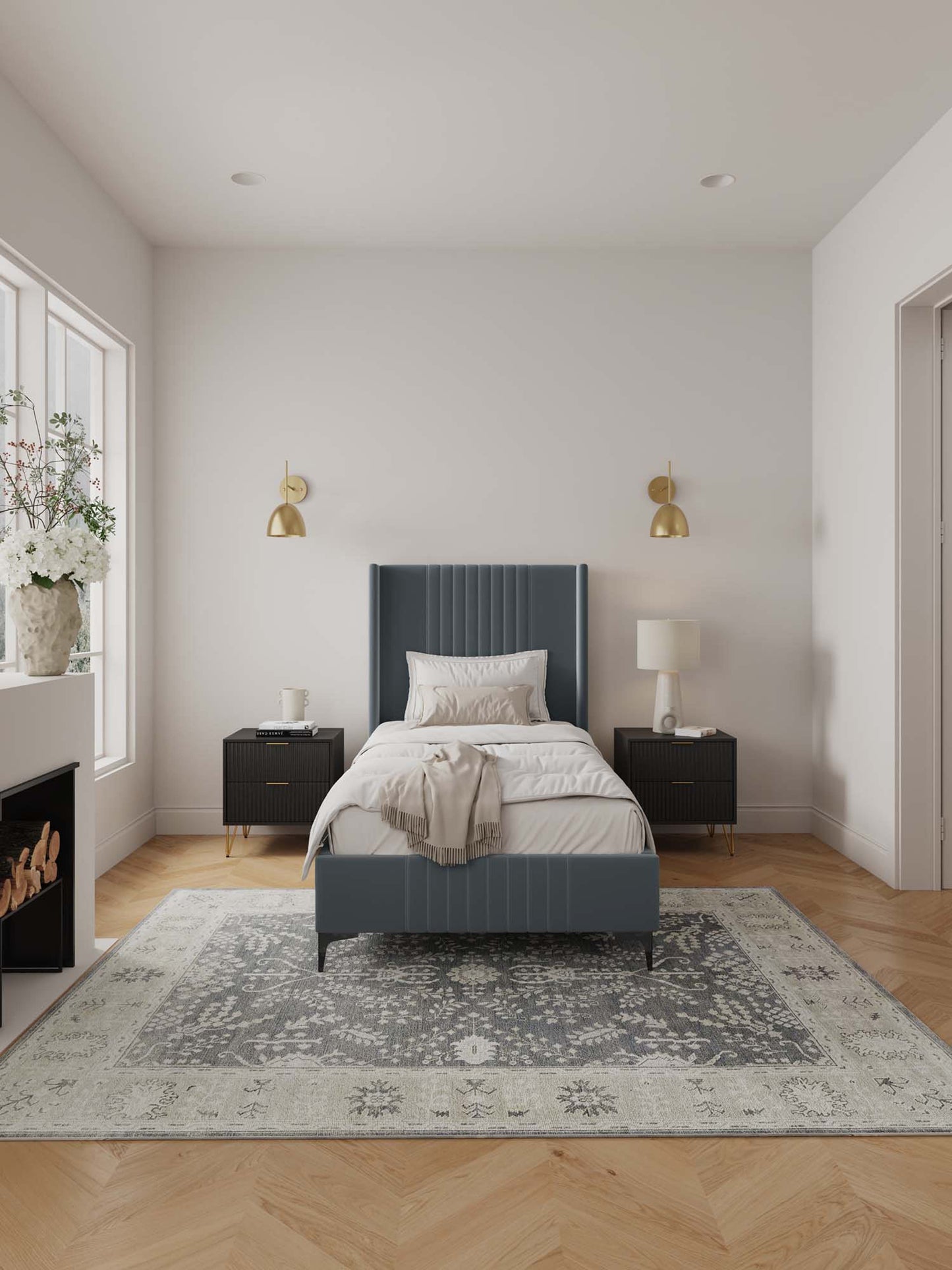 Manhattan Comfort Promenade Twin-Size Bed