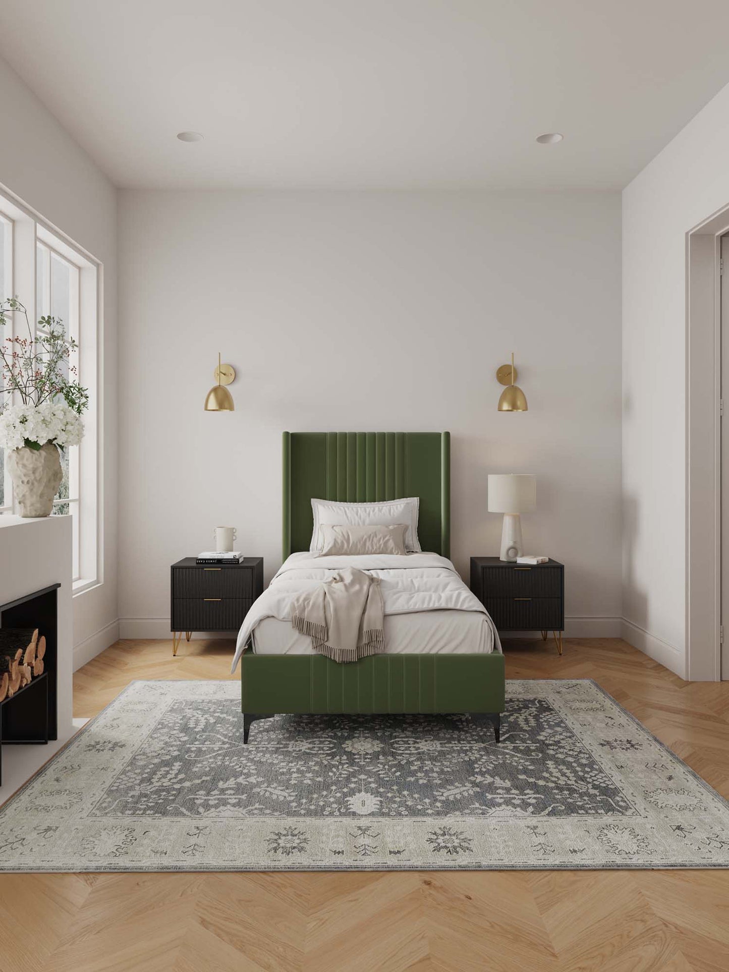 Manhattan Comfort Promenade Twin-Size Bed