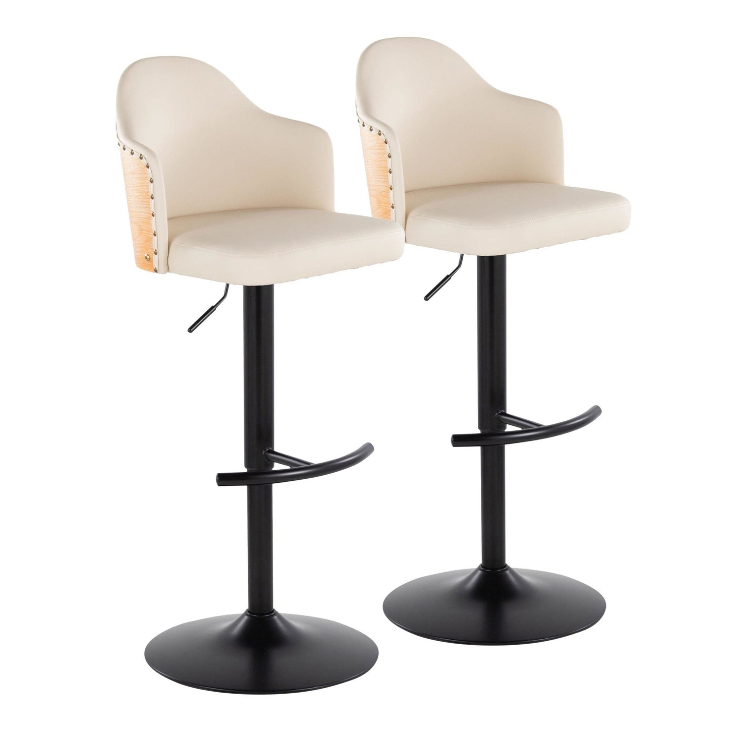 Majestic Office Furniture Adjustable Barstool - Set of 2