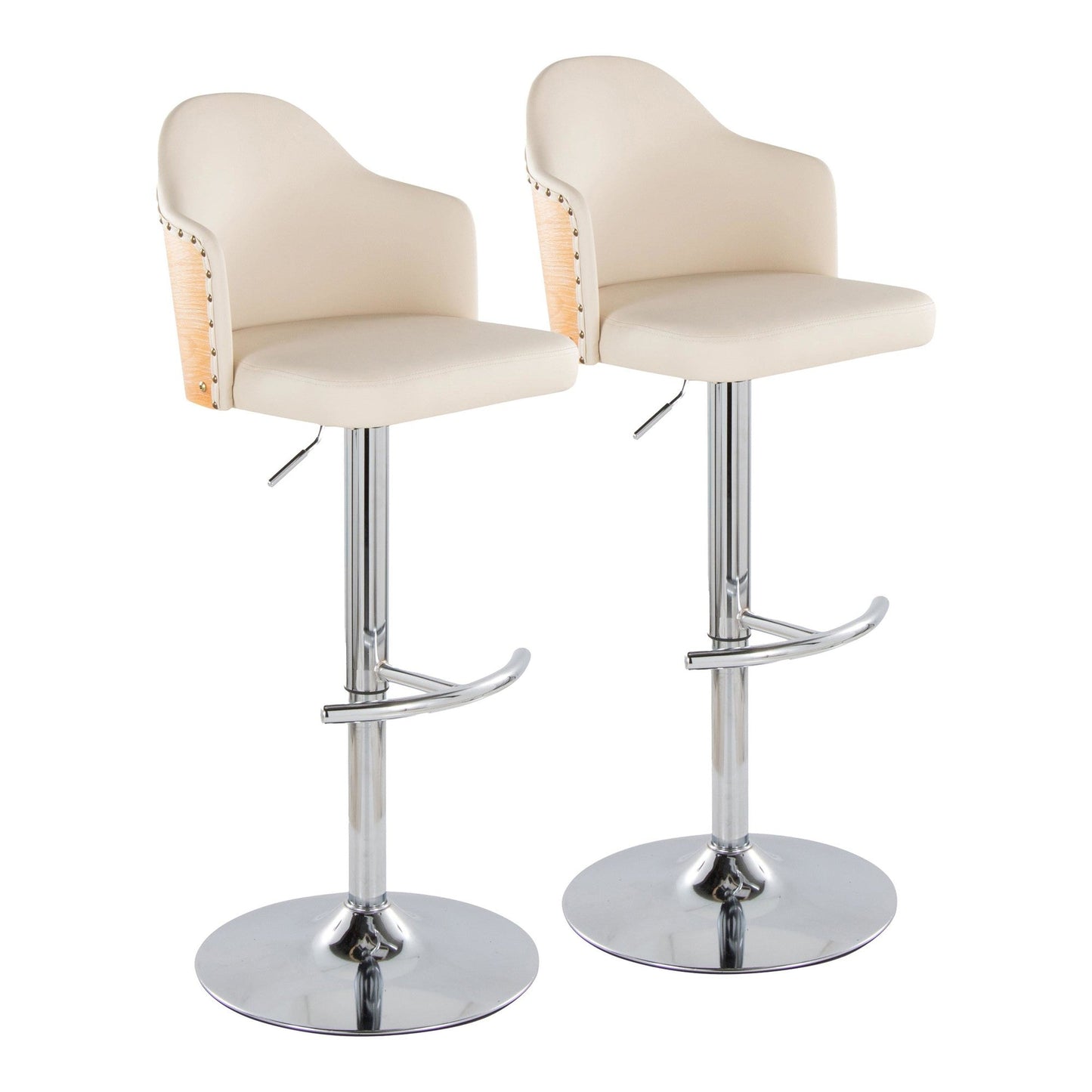 Majestic Office Furniture Adjustable Barstool - Set of 2