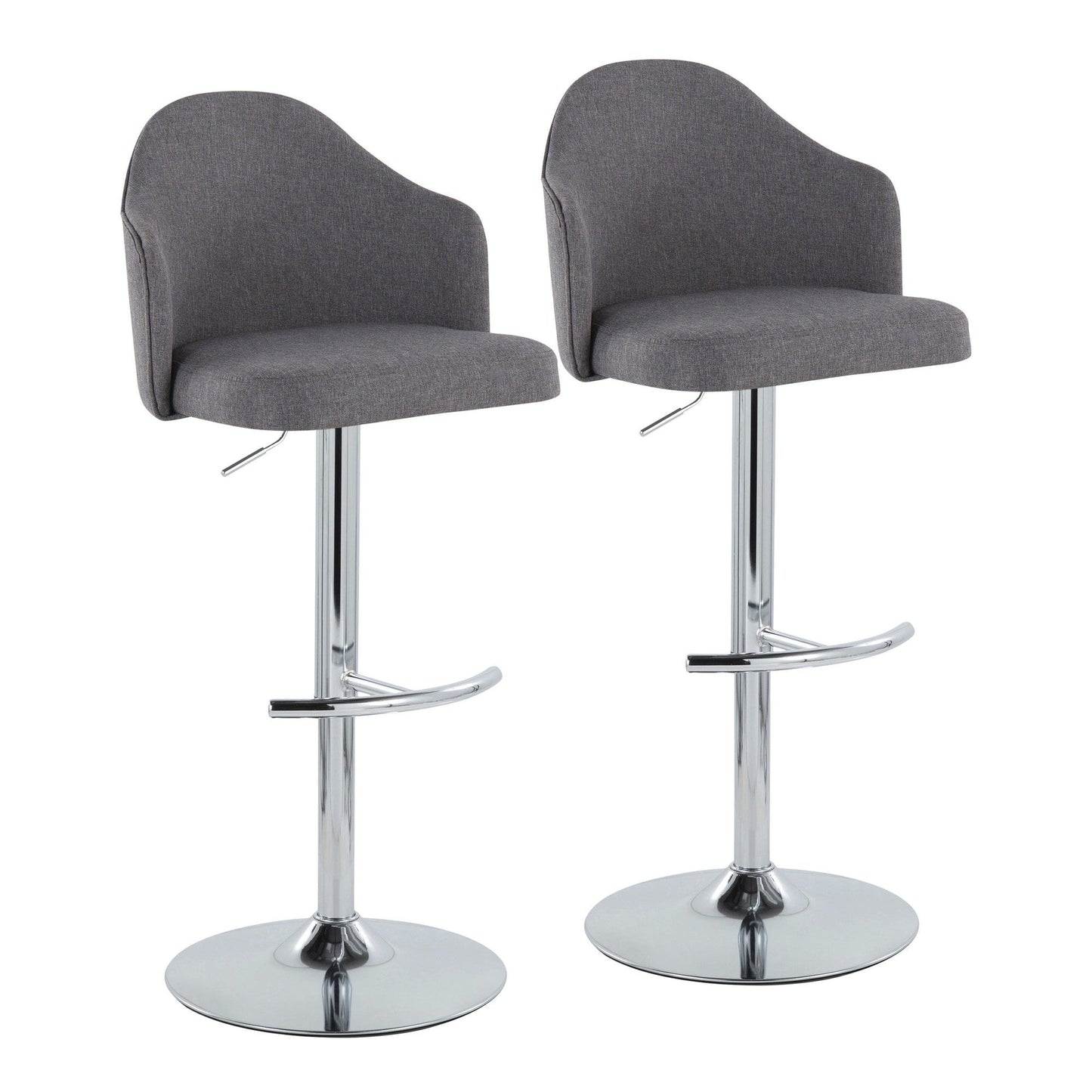 Majestic Office Furniture Adjustable Barstool - Set of 2