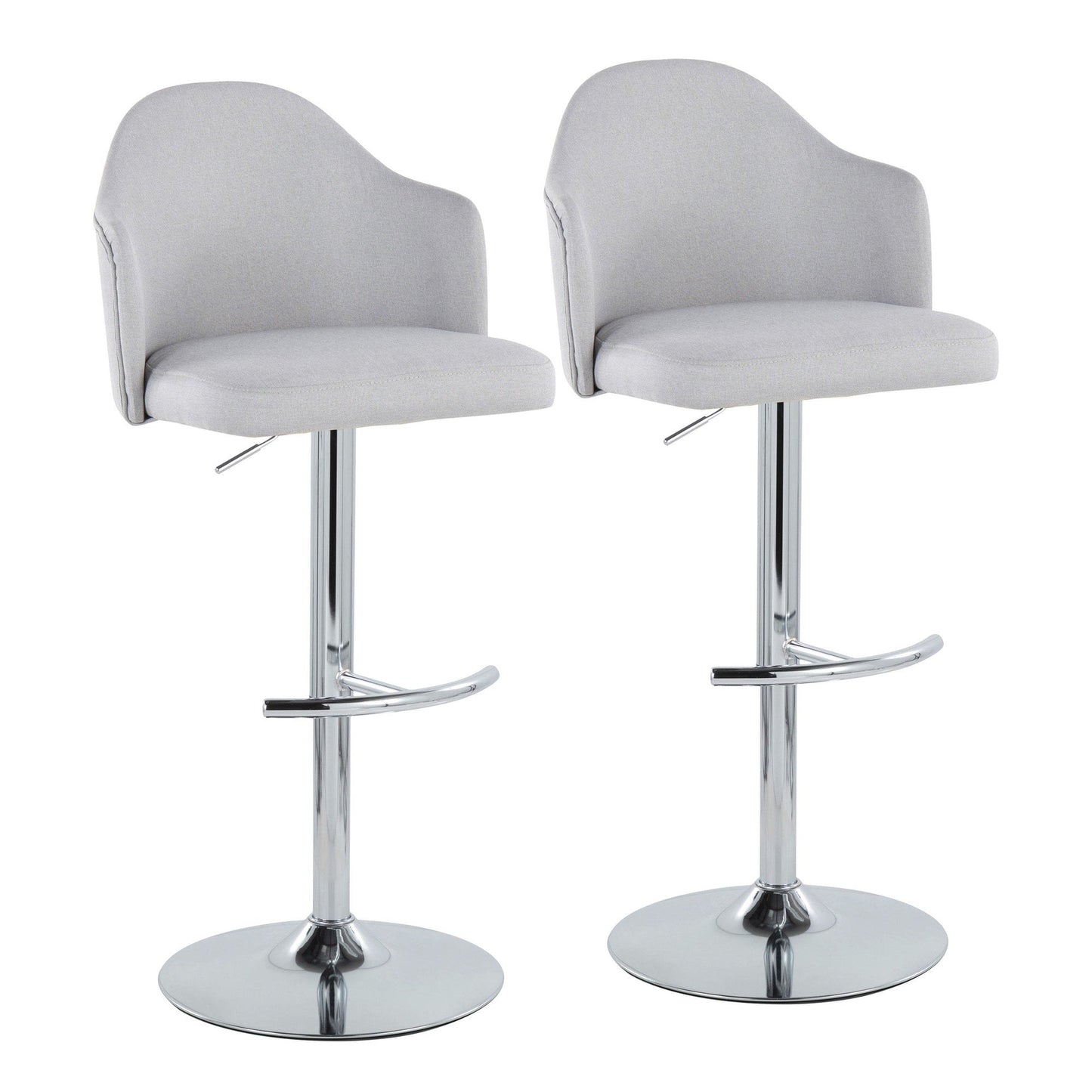 Majestic Office Furniture Adjustable Barstool - Set of 2