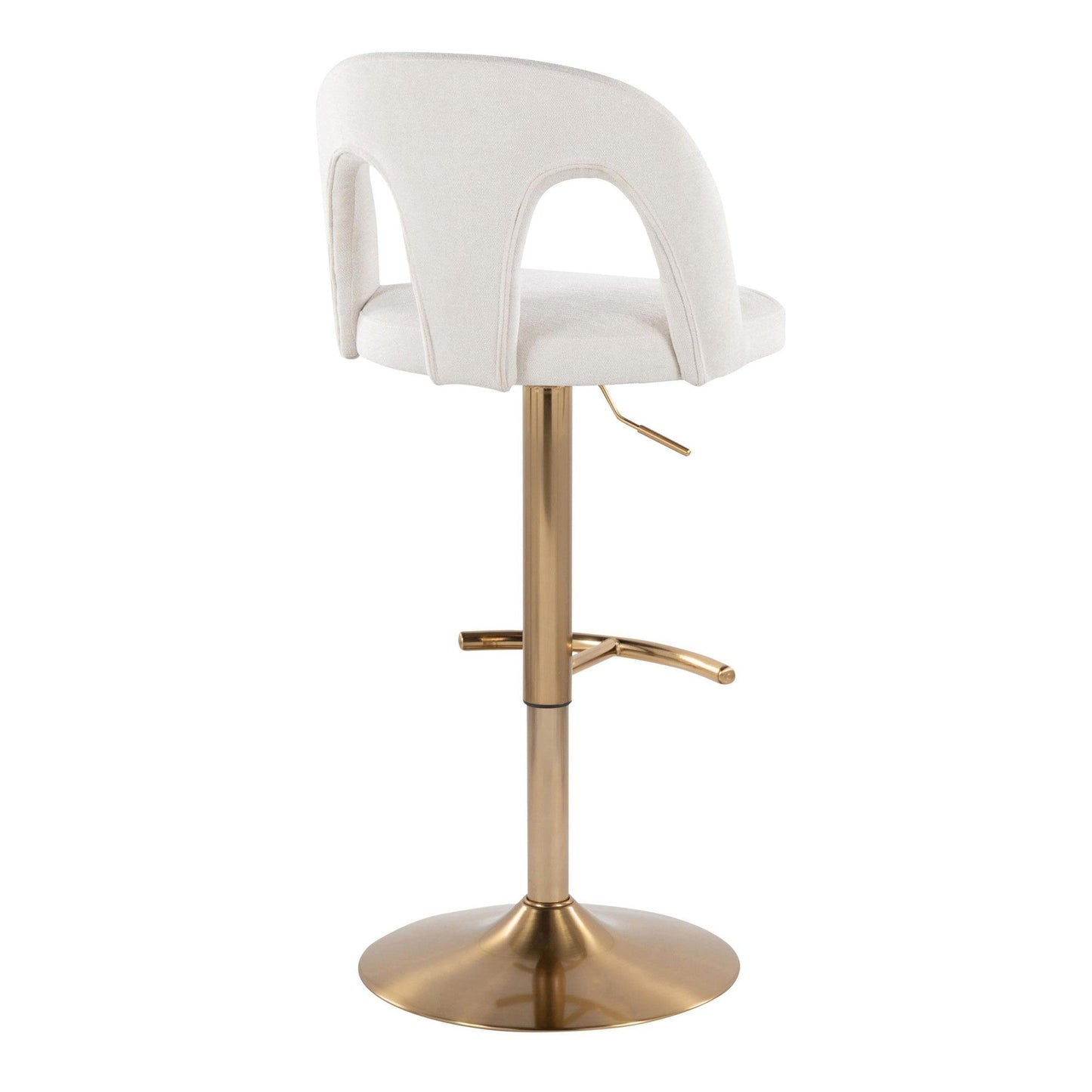 Majestic Office Furniture Upholstered Adjustable Barstool - Set of 2