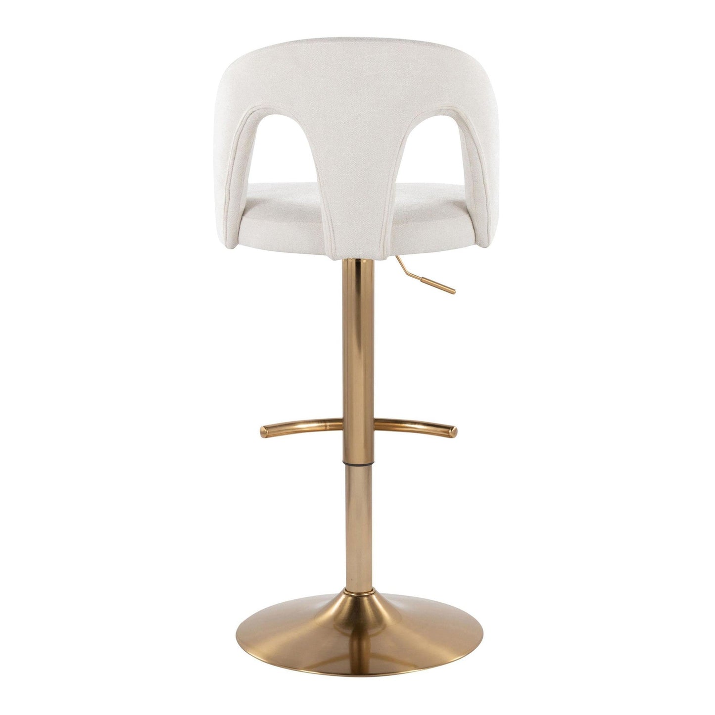 Majestic Office Furniture Upholstered Adjustable Barstool - Set of 2