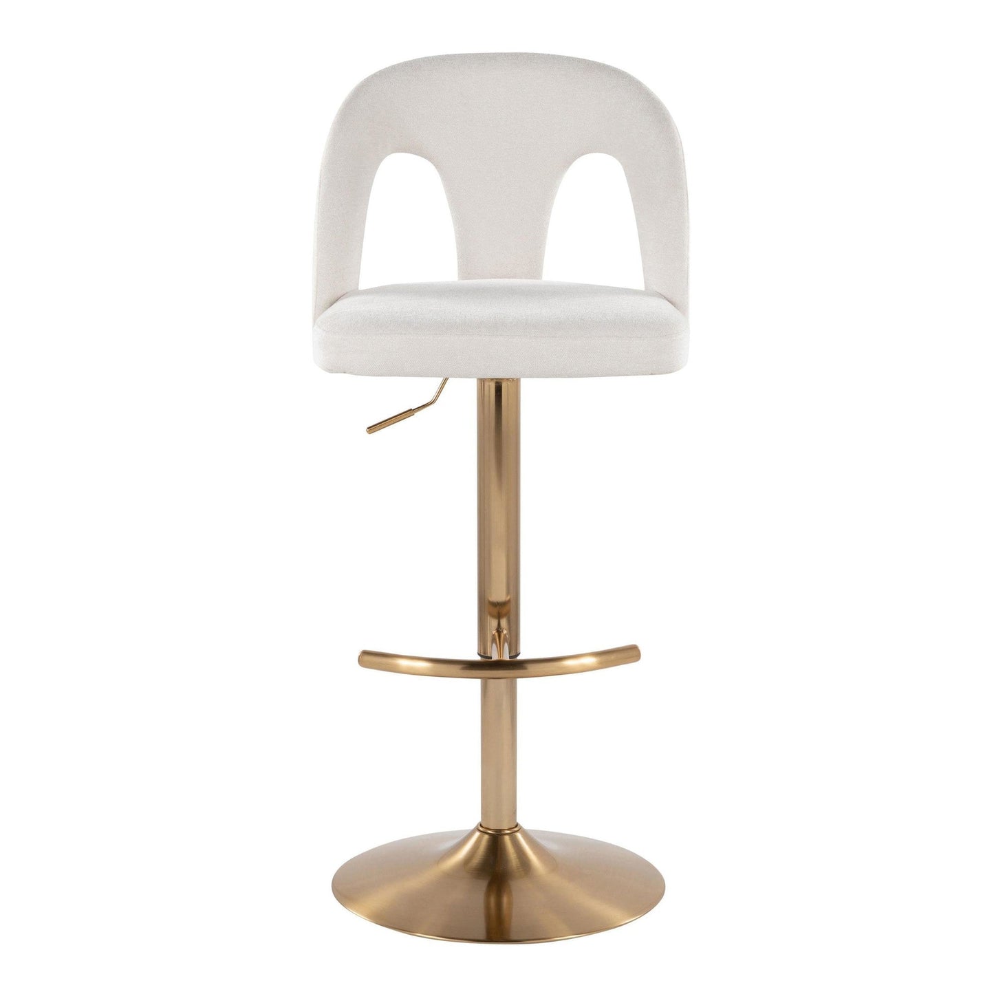 Majestic Office Furniture Upholstered Adjustable Barstool - Set of 2