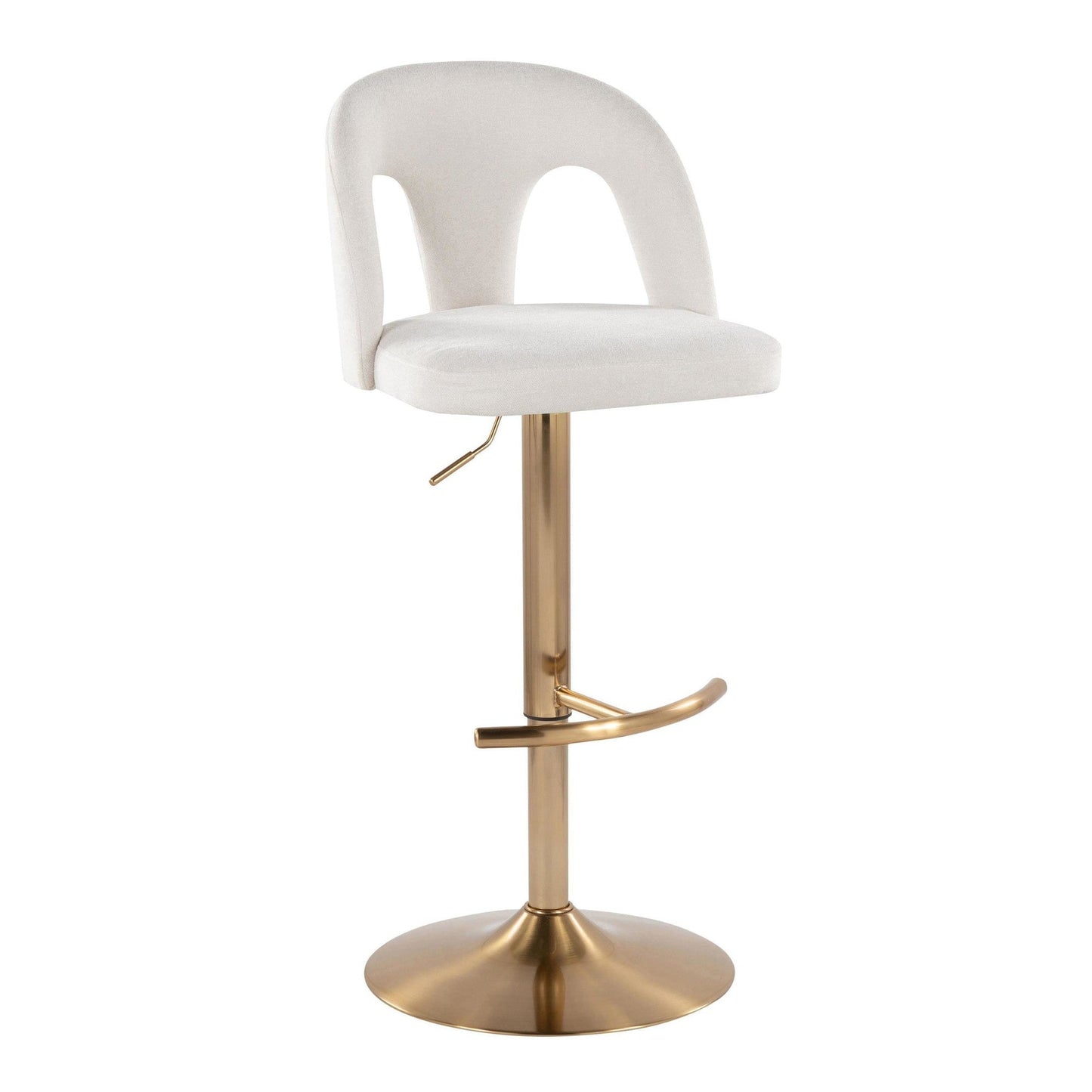 Majestic Office Furniture Upholstered Adjustable Barstool - Set of 2