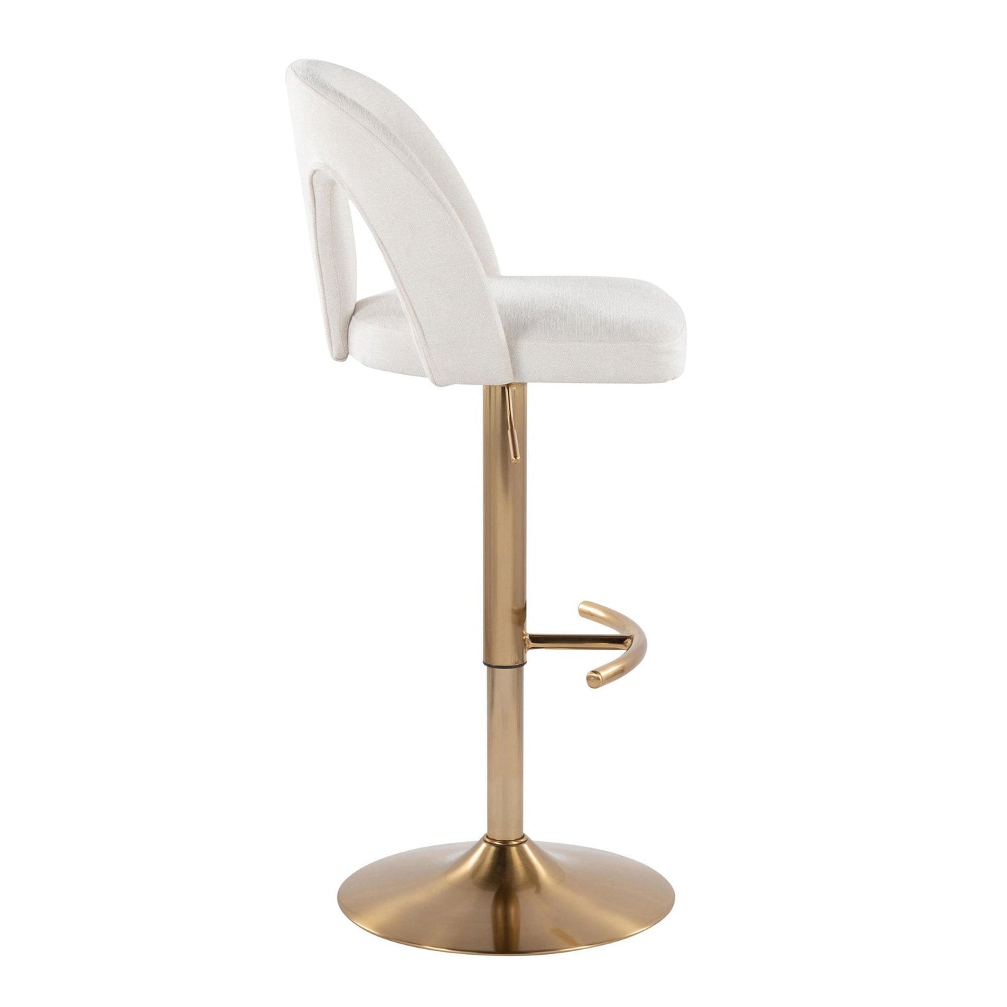 Majestic Office Furniture Upholstered Adjustable Barstool - Set of 2