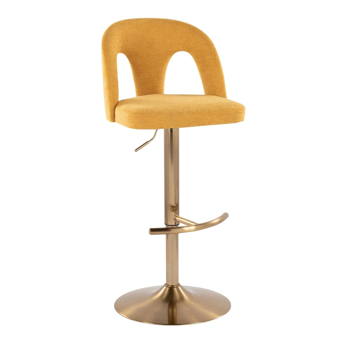 Majestic Office Furniture Upholstered Adjustable Barstool - Set of 2
