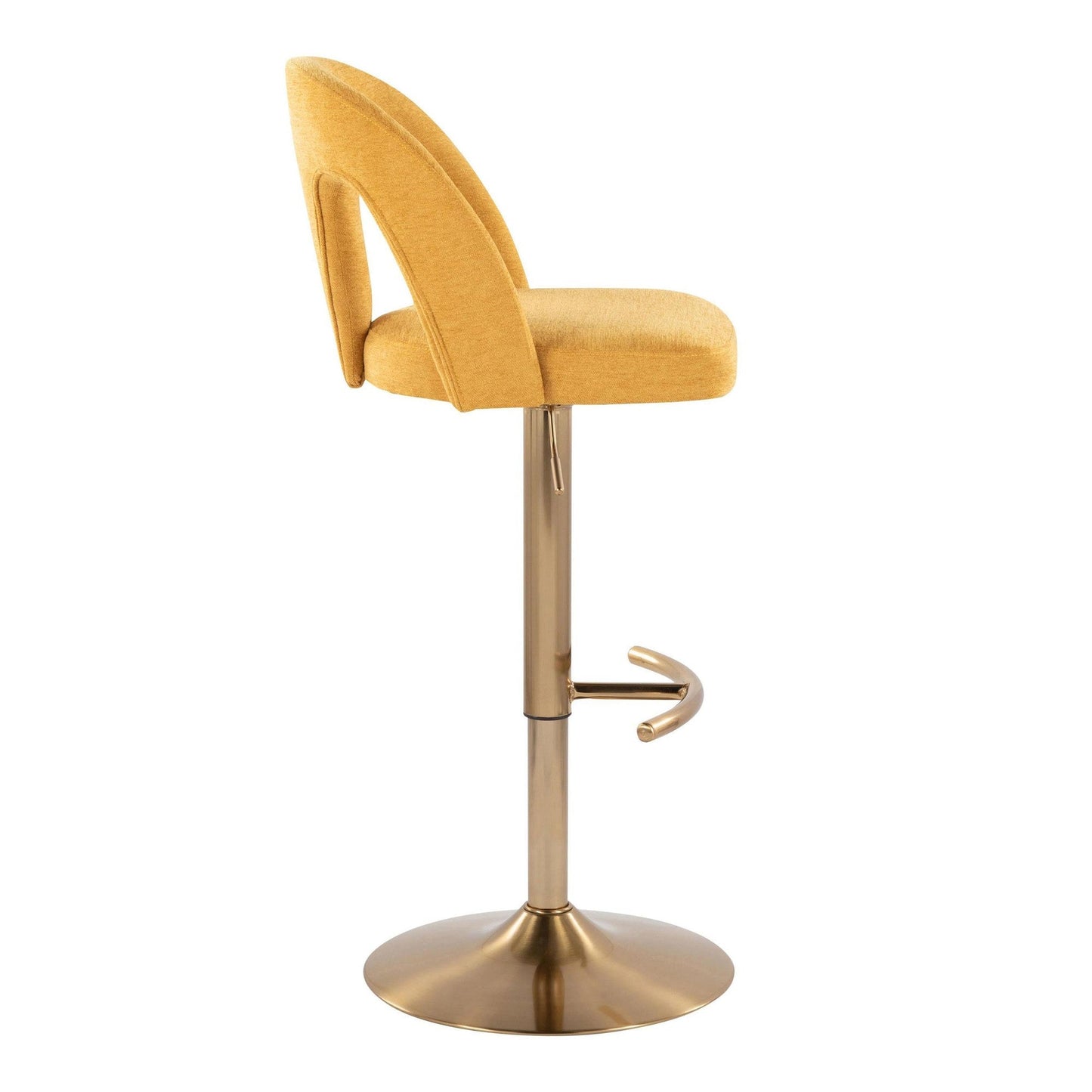 Majestic Office Furniture Upholstered Adjustable Barstool - Set of 2