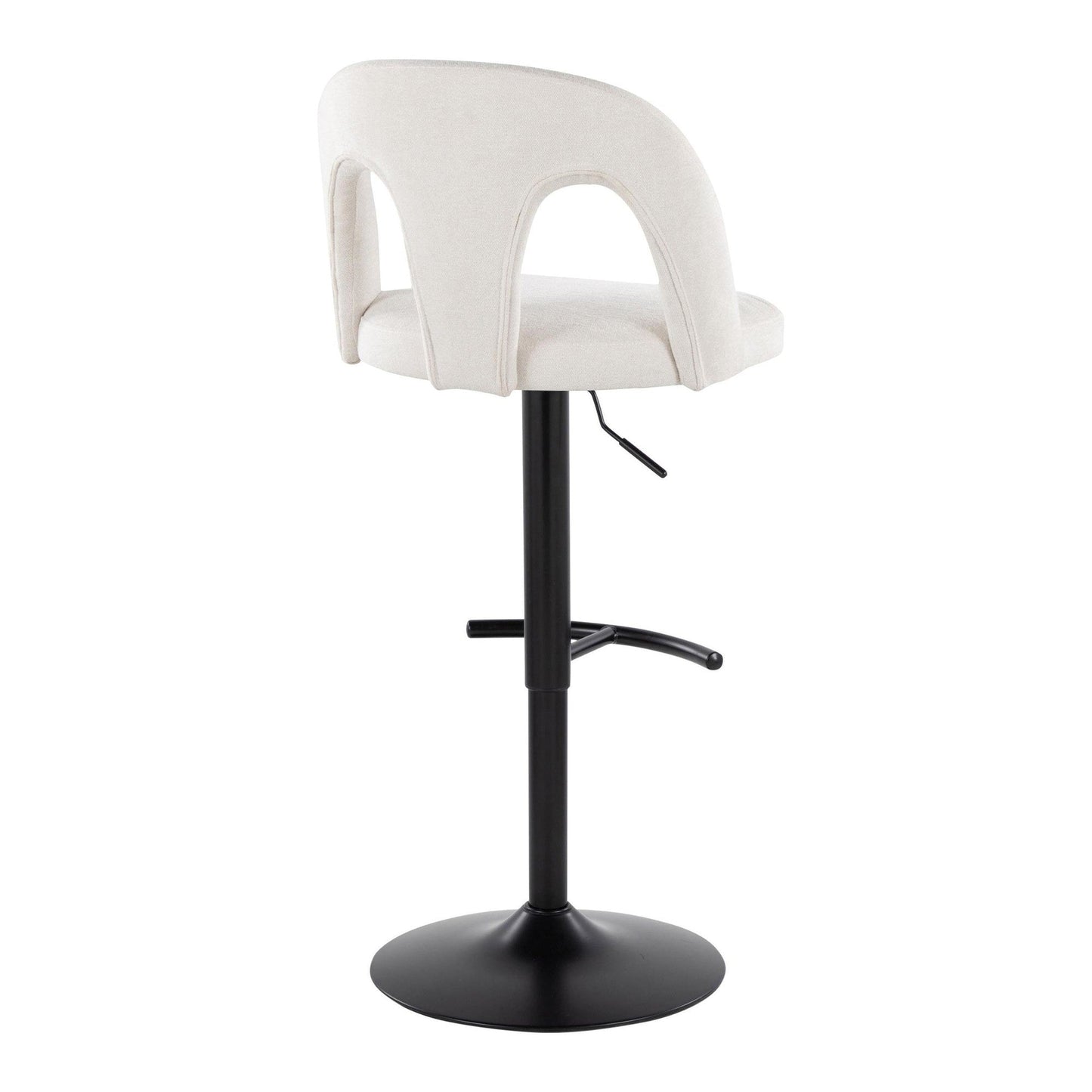 Majestic Office Furniture Upholstered Adjustable Barstool - Set of 2