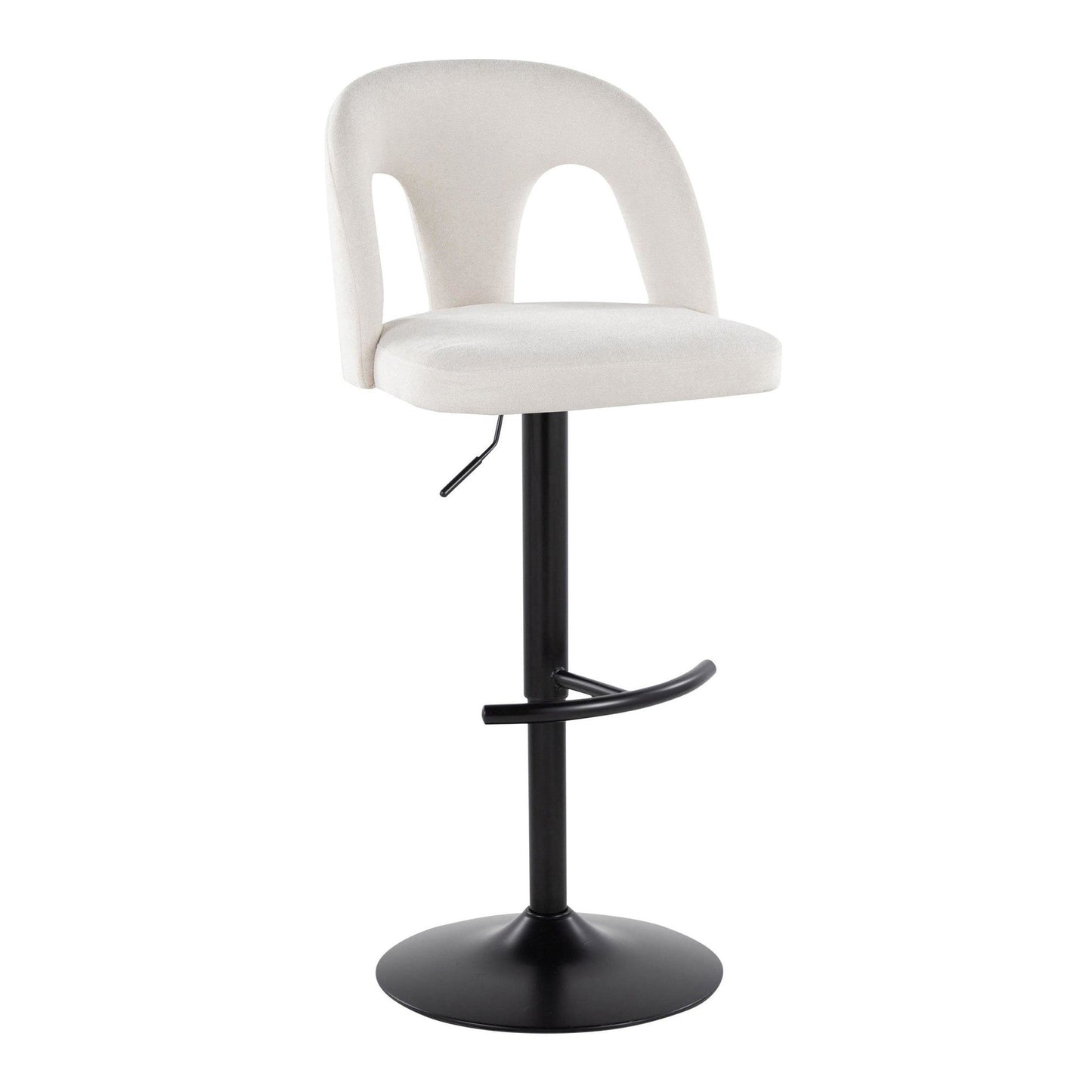 Majestic Office Furniture Upholstered Adjustable Barstool - Set of 2