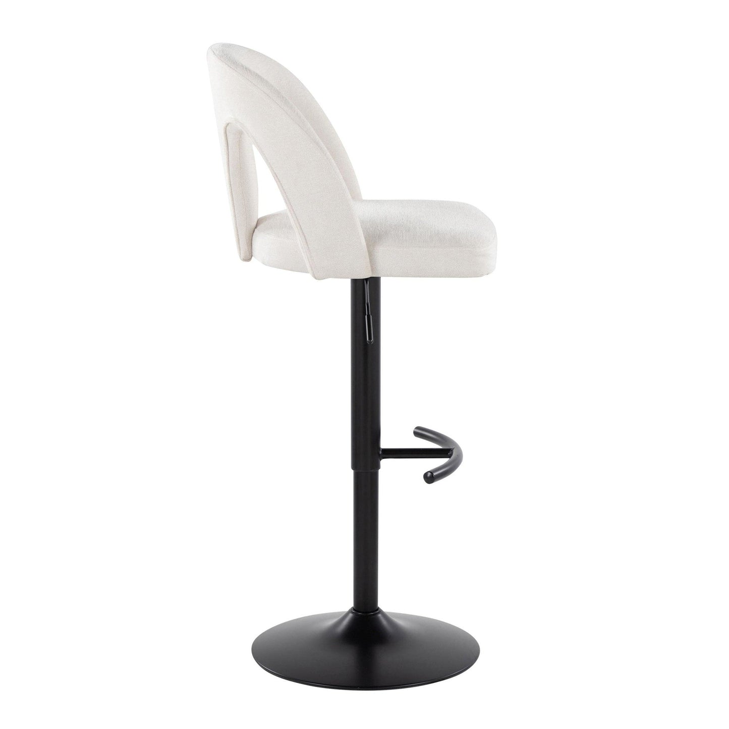 Majestic Office Furniture Upholstered Adjustable Barstool - Set of 2