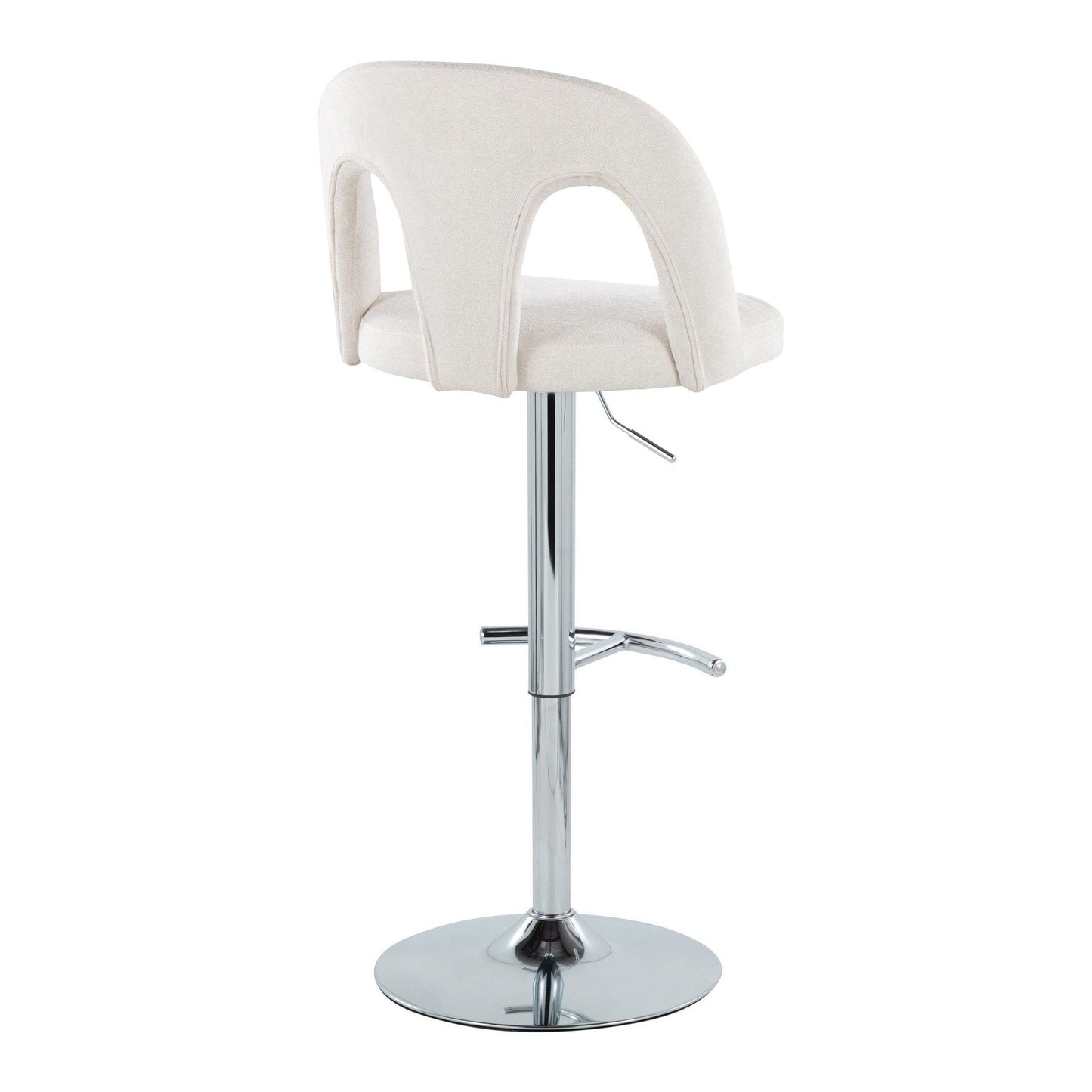 Majestic Office Furniture Upholstered Adjustable Barstool - Set of 2