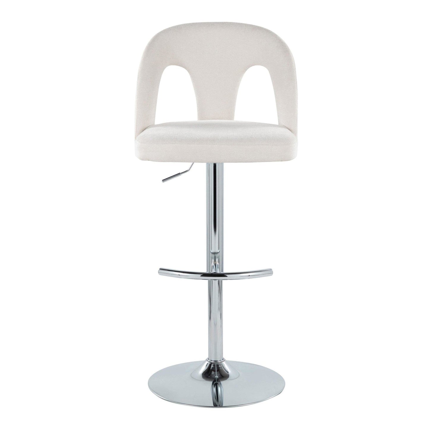 Majestic Office Furniture Upholstered Adjustable Barstool - Set of 2