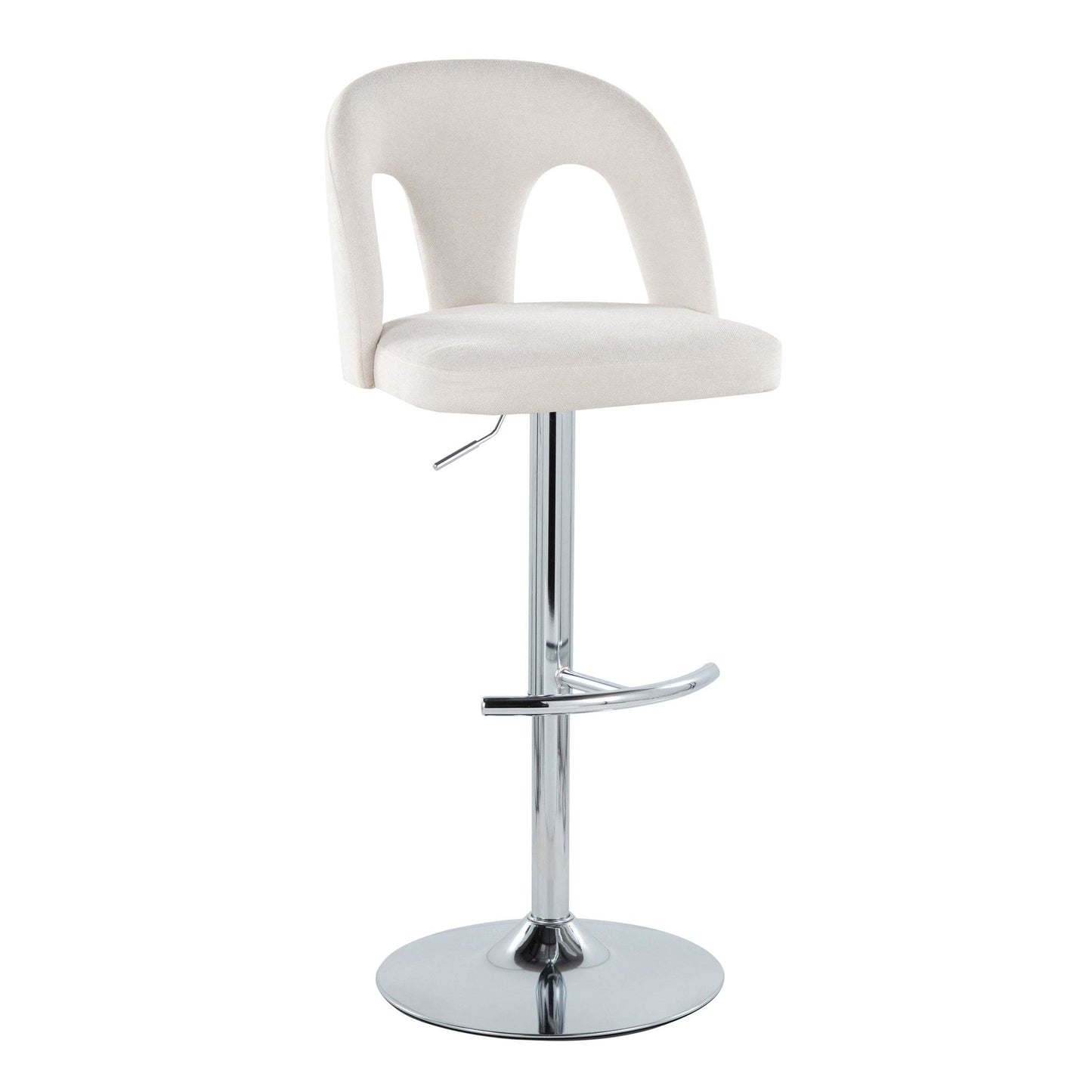 Majestic Office Furniture Upholstered Adjustable Barstool - Set of 2