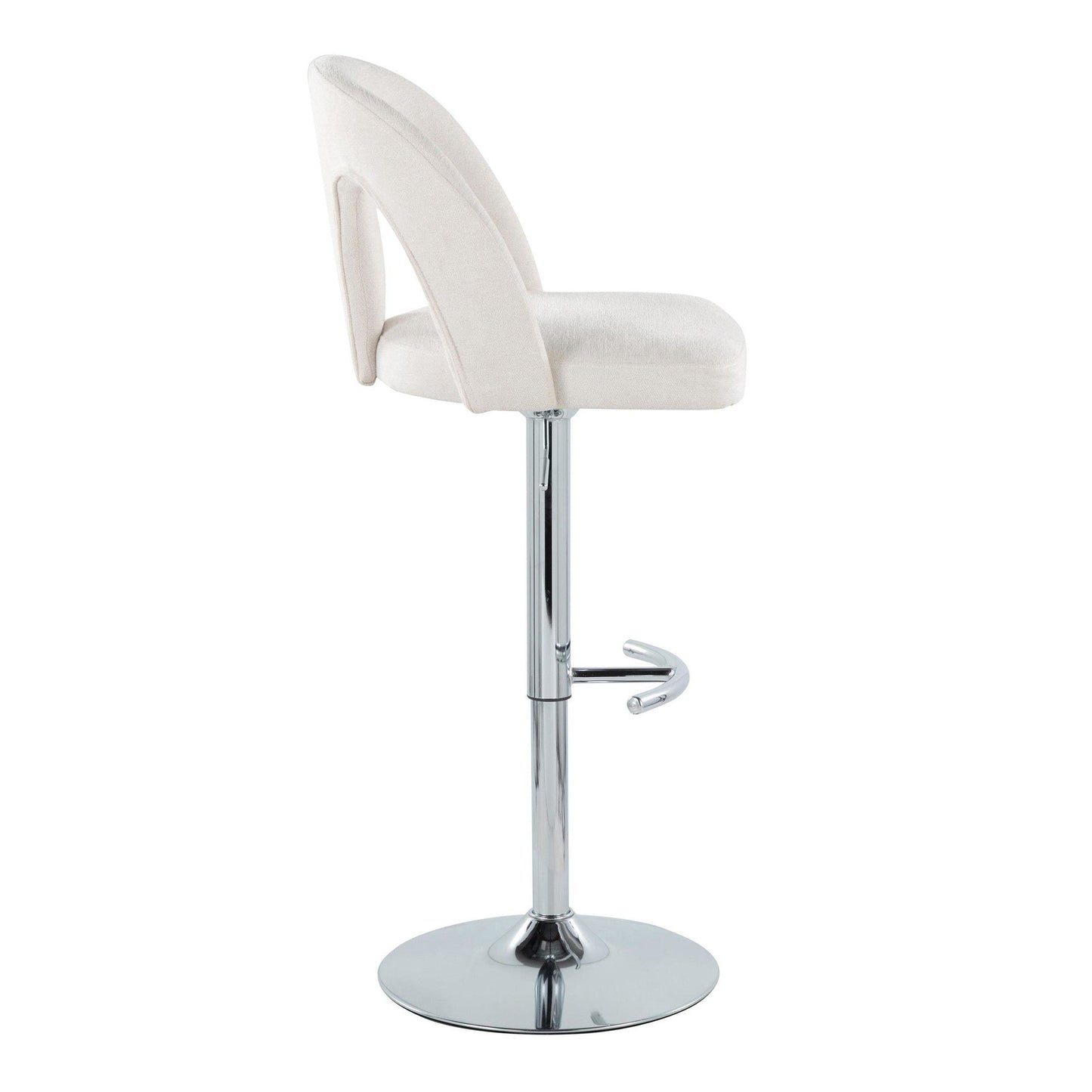 Majestic Office Furniture Upholstered Adjustable Barstool - Set of 2