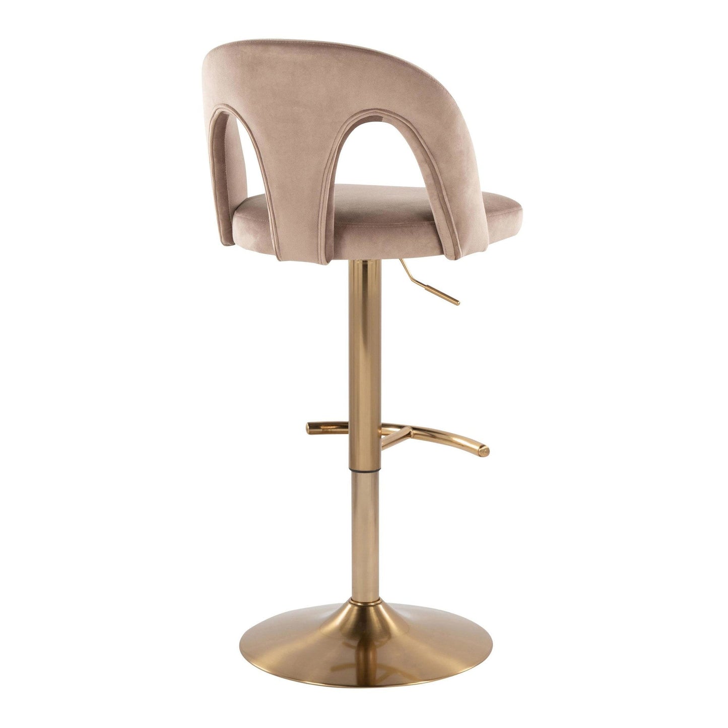 Majestic Office Furniture Upholstered Adjustable Barstool - Set of 2