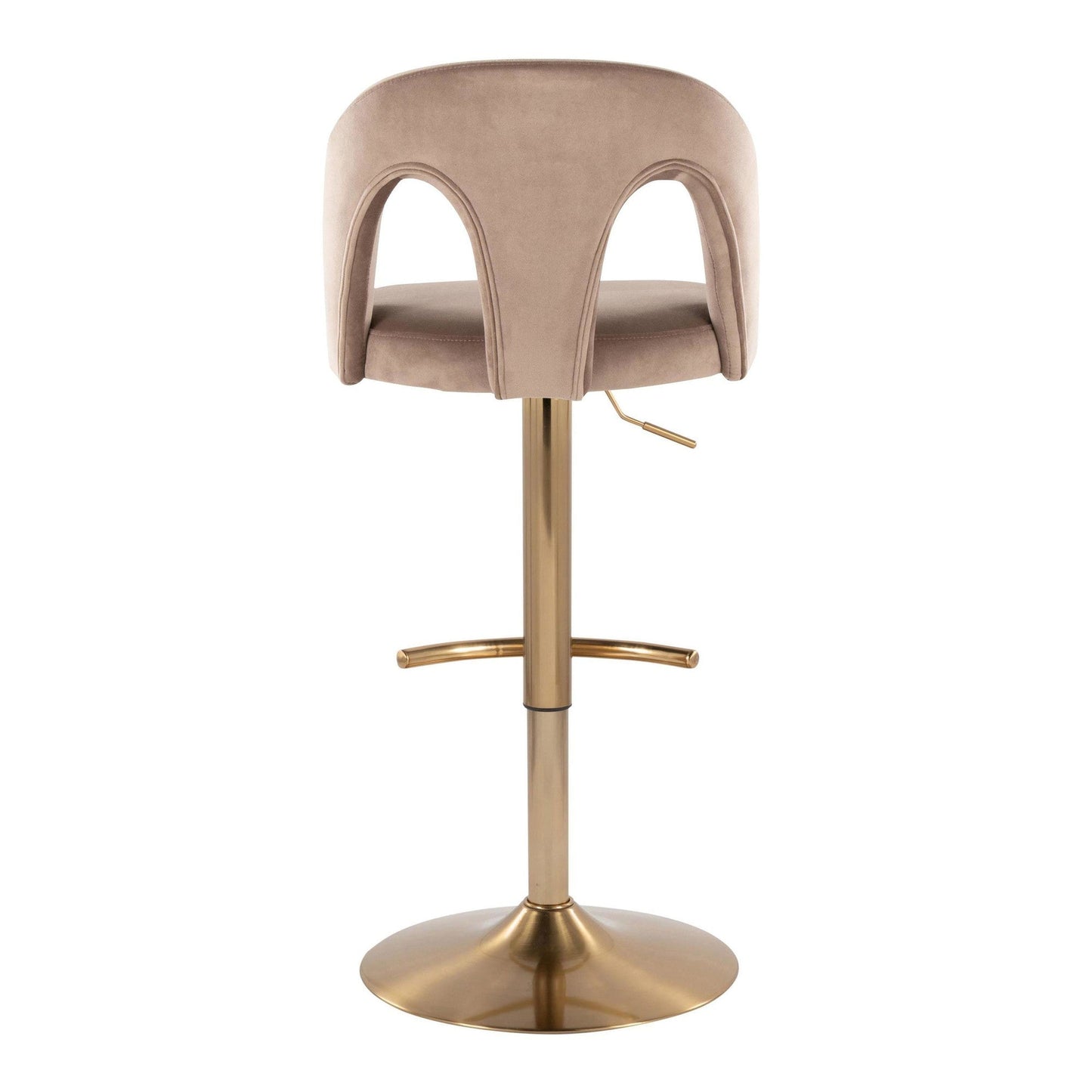 Majestic Office Furniture Upholstered Adjustable Barstool - Set of 2