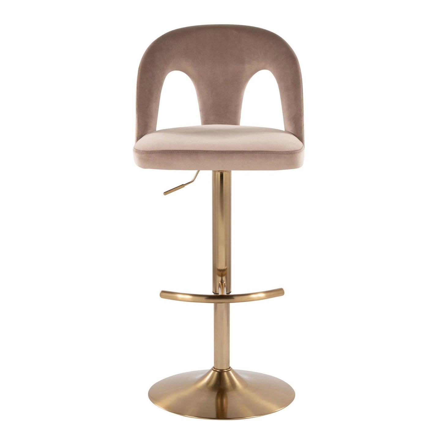 Majestic Office Furniture Upholstered Adjustable Barstool - Set of 2