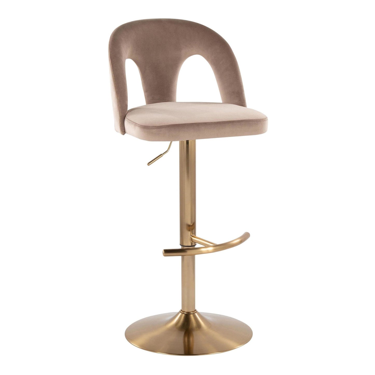 Majestic Office Furniture Upholstered Adjustable Barstool - Set of 2
