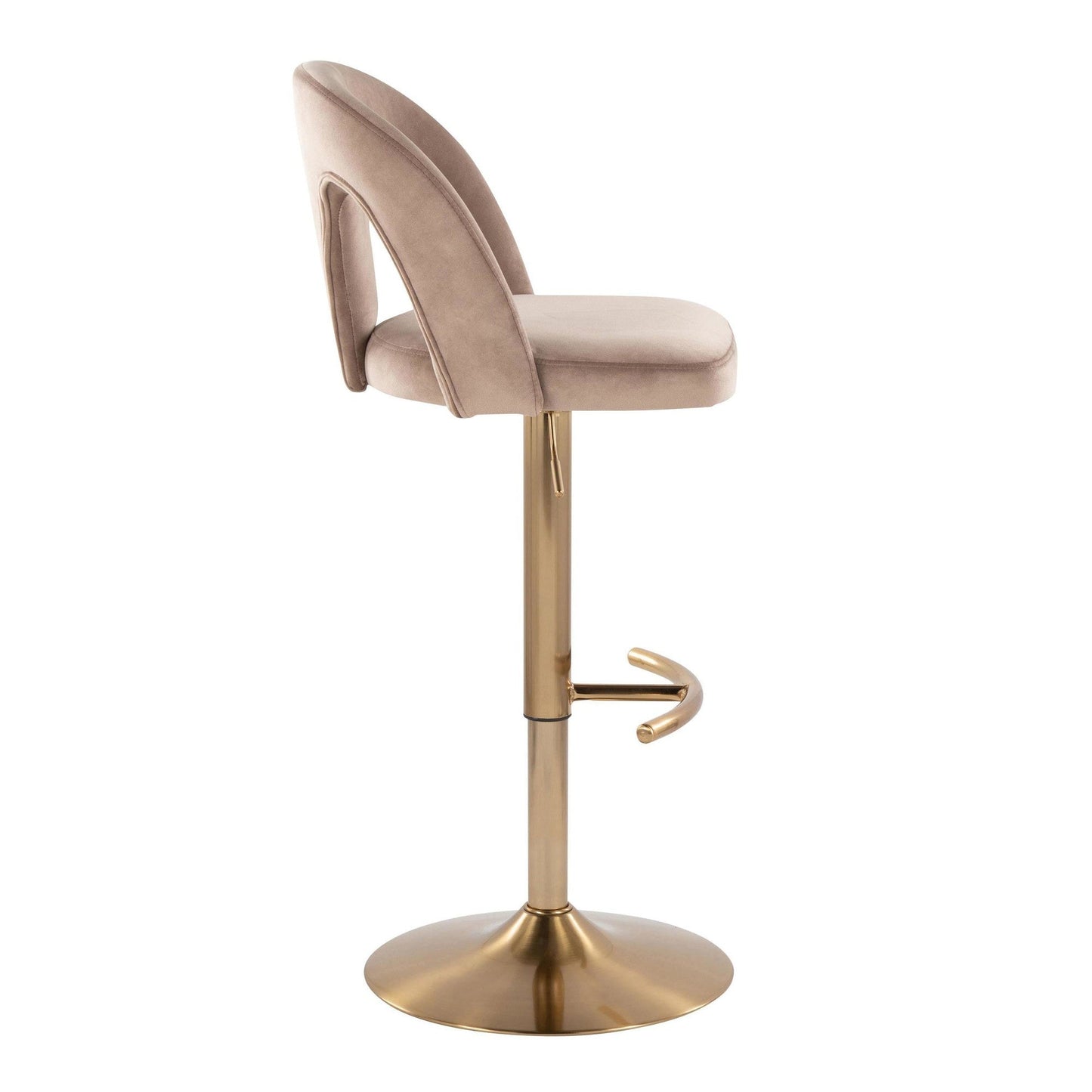 Majestic Office Furniture Upholstered Adjustable Barstool - Set of 2