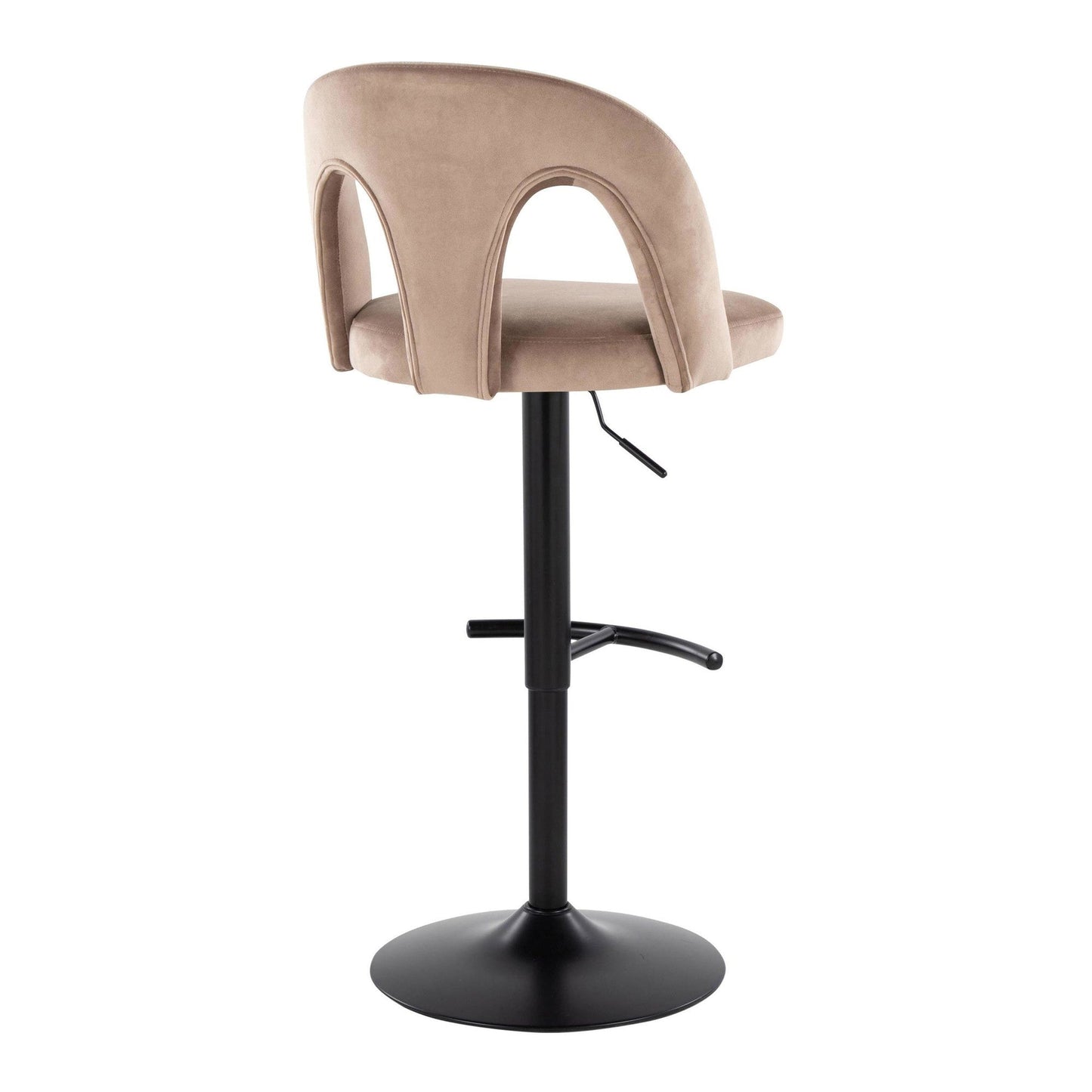Majestic Office Furniture Upholstered Adjustable Barstool - Set of 2