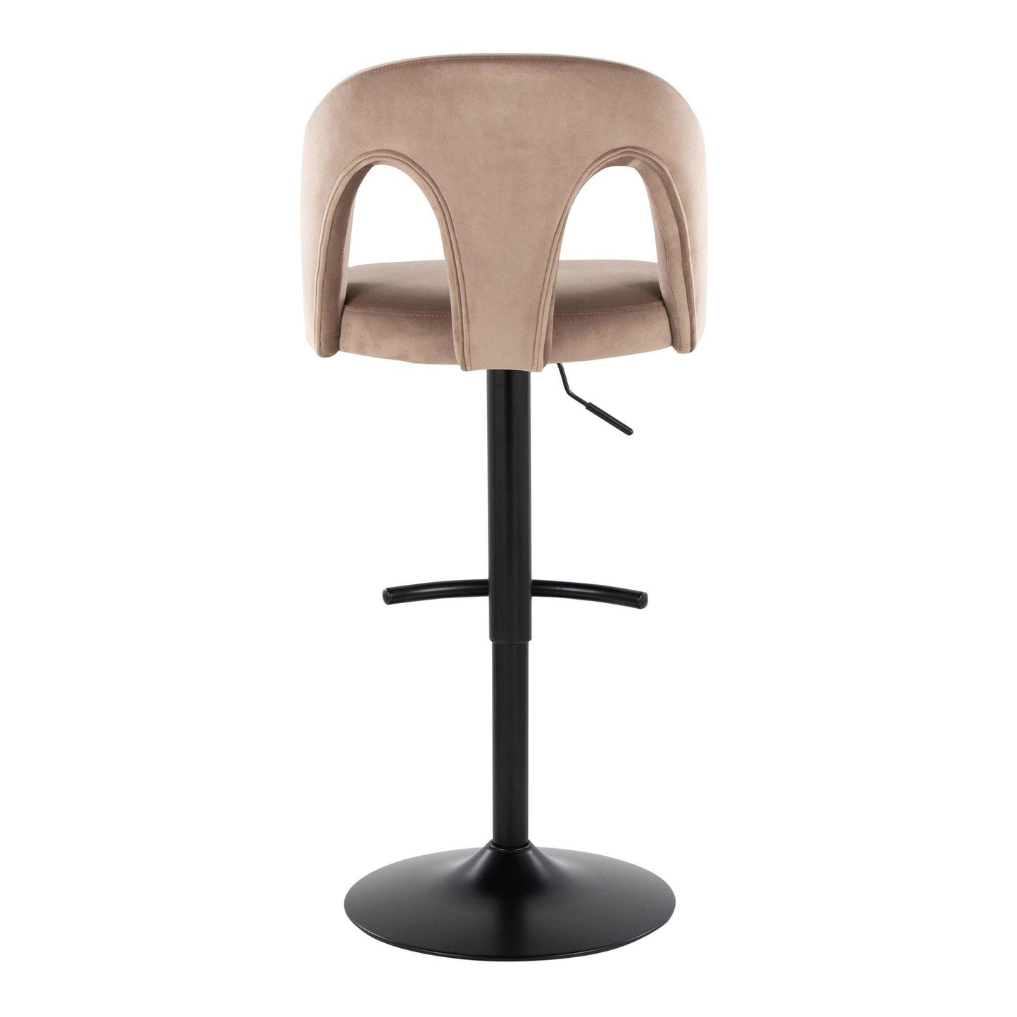 Majestic Office Furniture Upholstered Adjustable Barstool - Set of 2