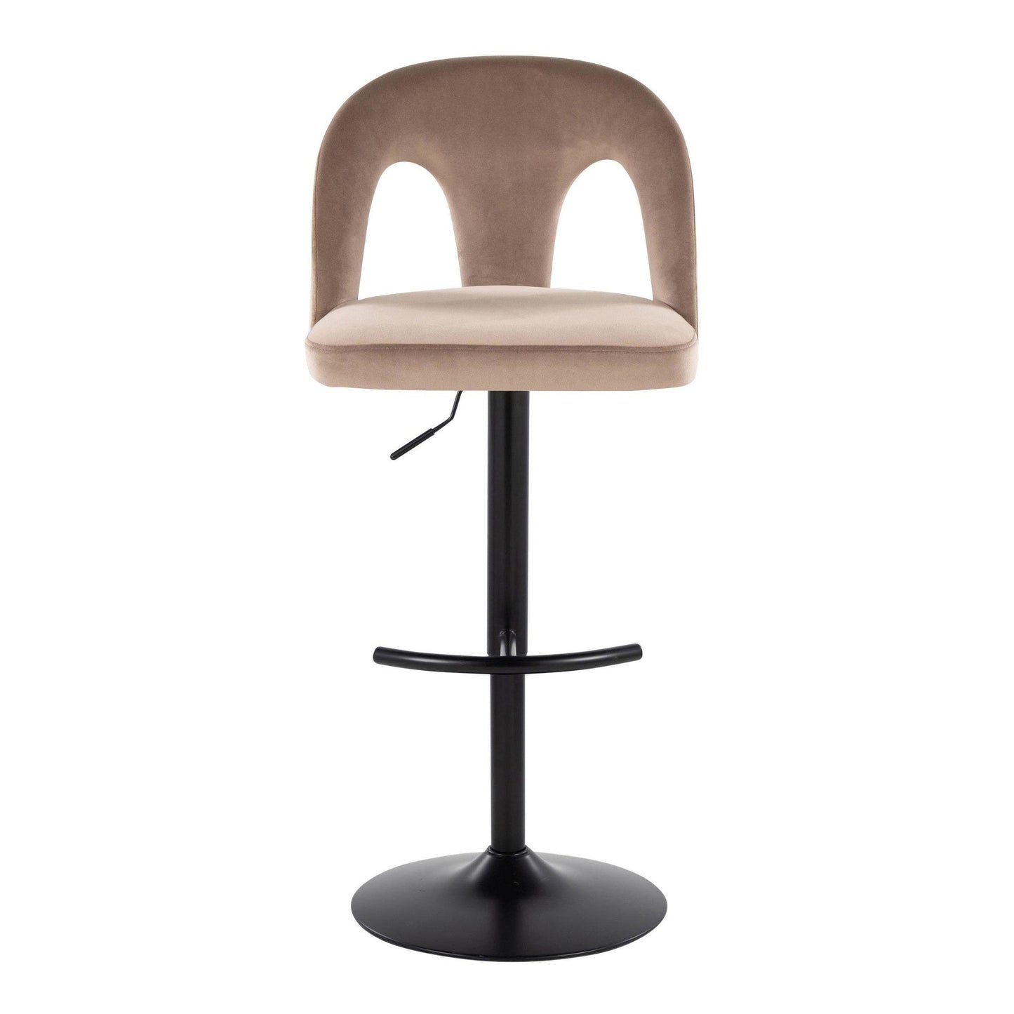 Majestic Office Furniture Upholstered Adjustable Barstool - Set of 2