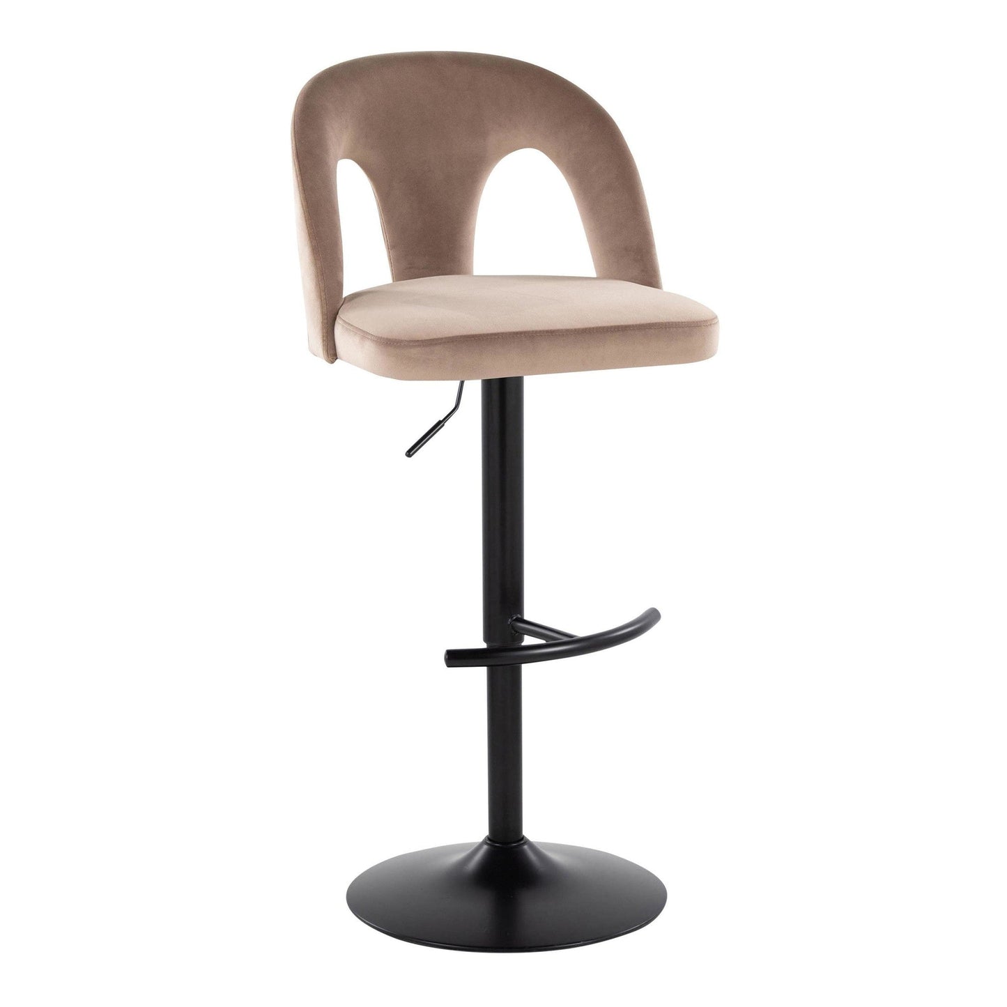 Majestic Office Furniture Upholstered Adjustable Barstool - Set of 2