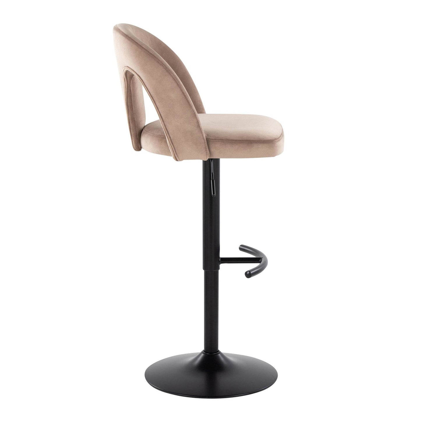 Majestic Office Furniture Upholstered Adjustable Barstool - Set of 2