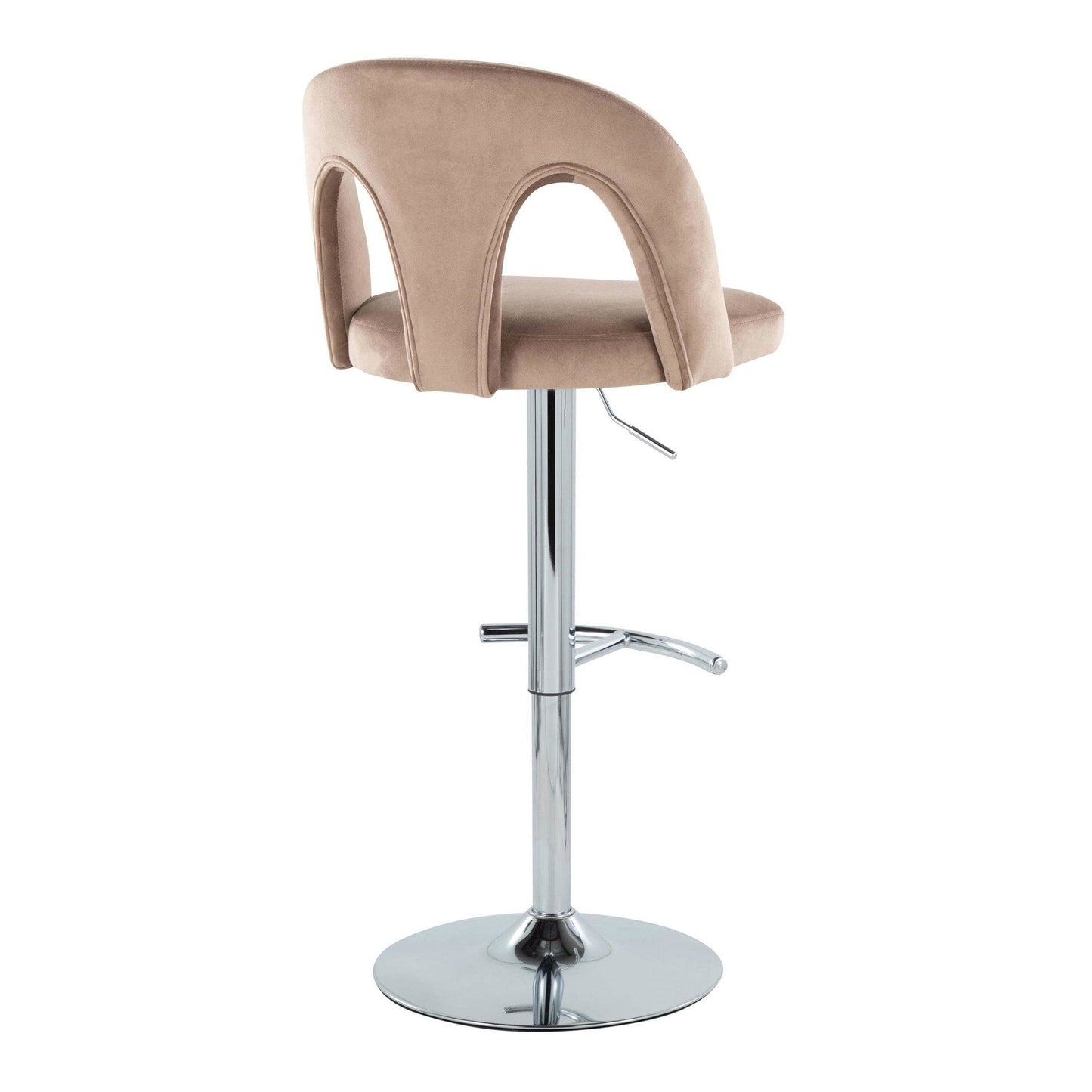 Majestic Office Furniture Upholstered Adjustable Barstool - Set of 2