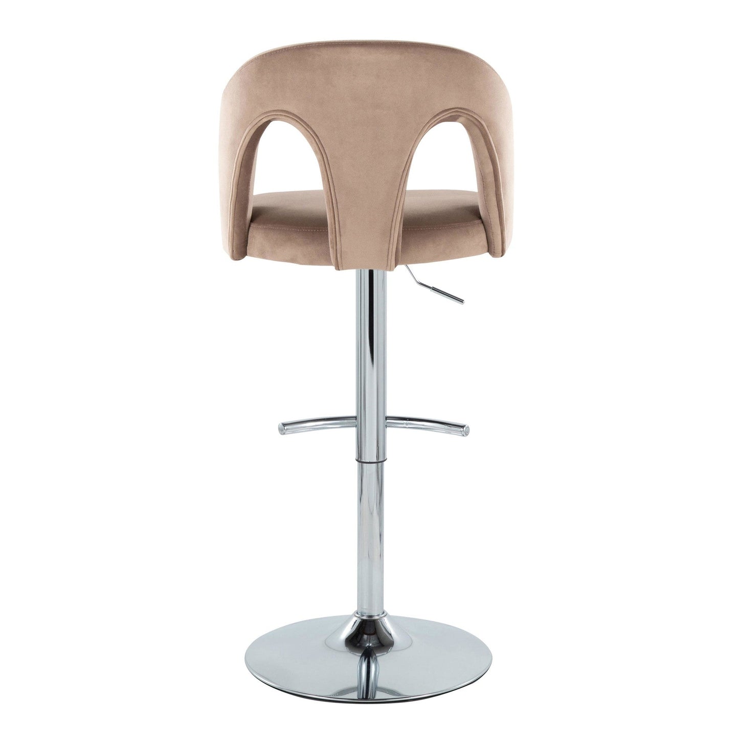 Majestic Office Furniture Upholstered Adjustable Barstool - Set of 2