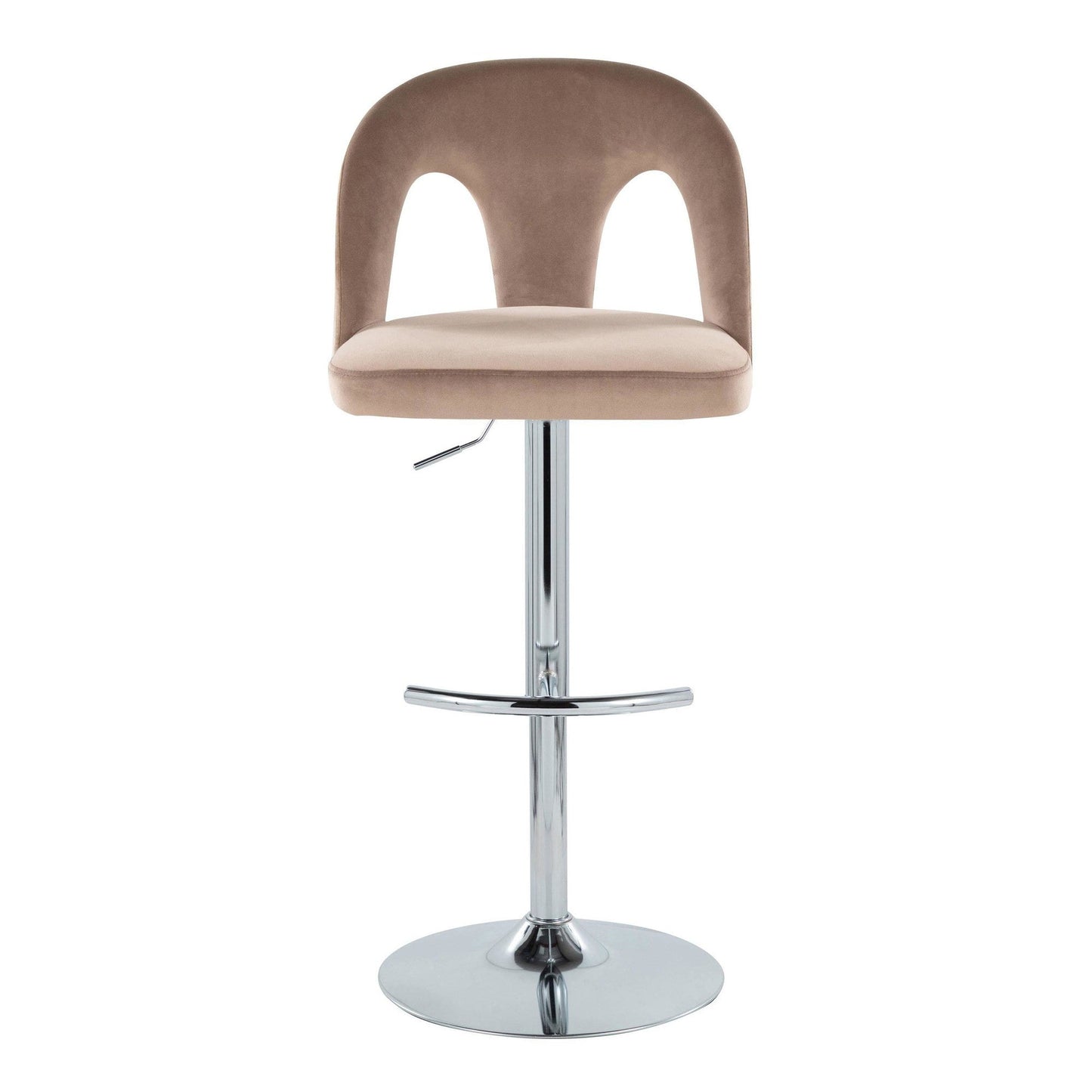 Majestic Office Furniture Upholstered Adjustable Barstool - Set of 2