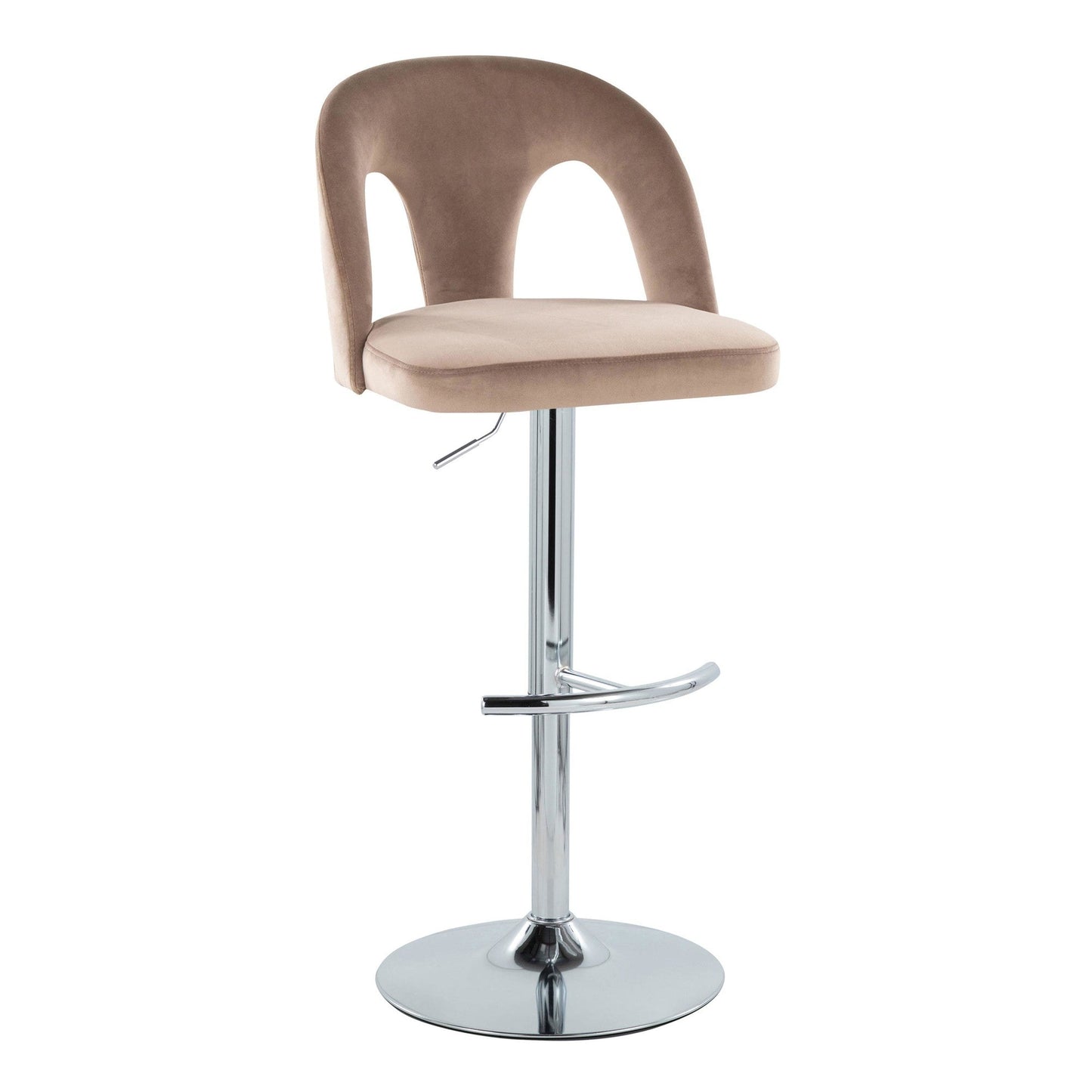 Majestic Office Furniture Upholstered Adjustable Barstool - Set of 2