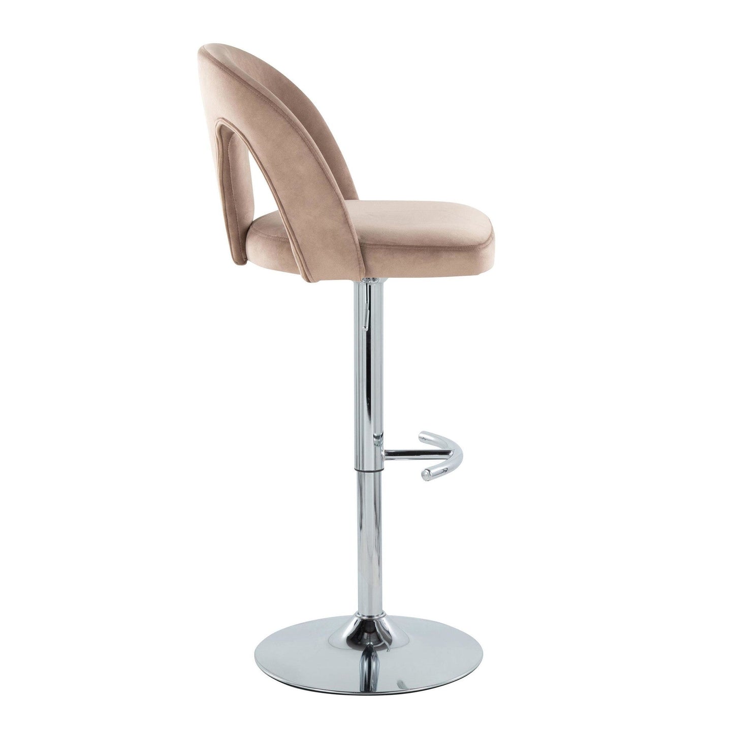 Majestic Office Furniture Upholstered Adjustable Barstool - Set of 2