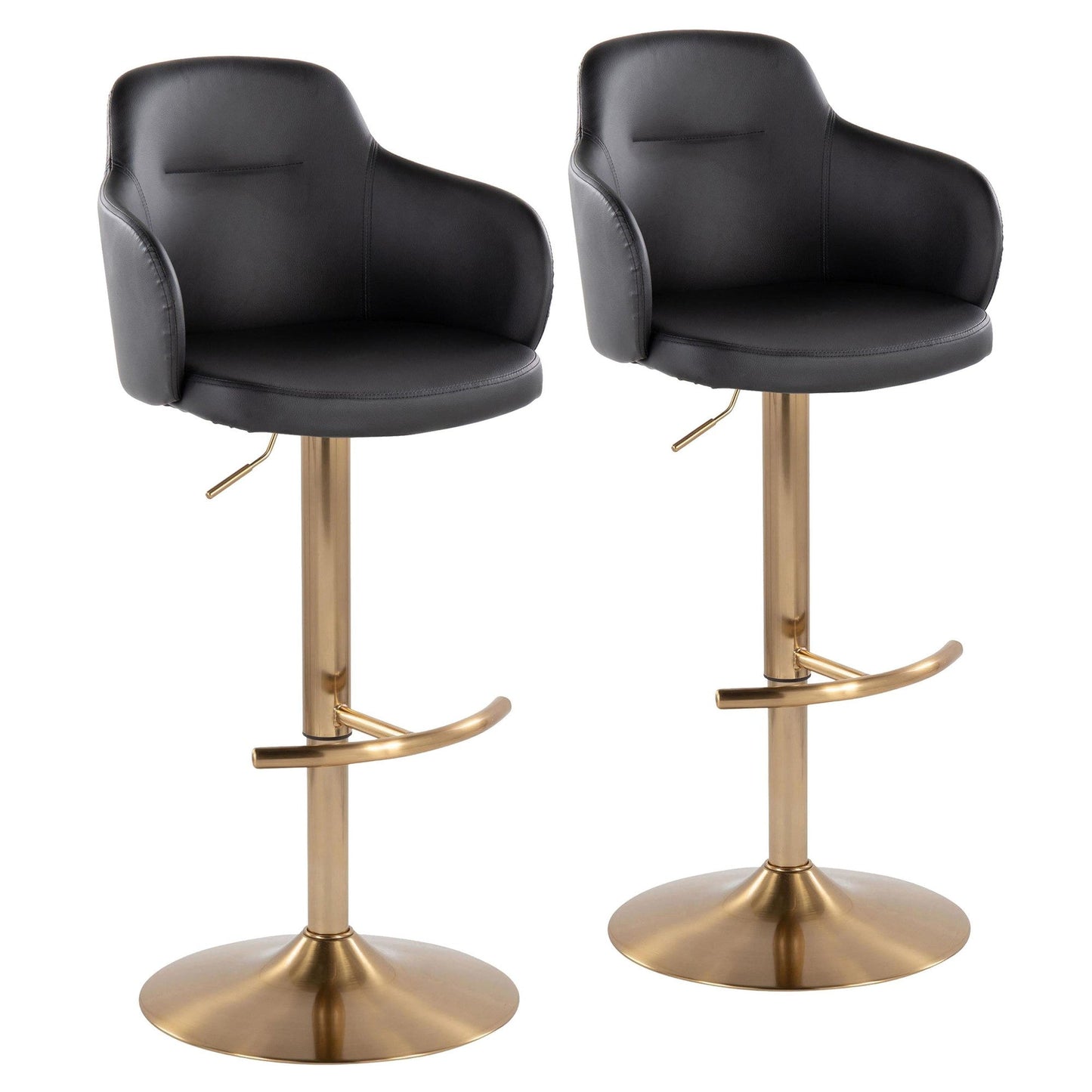Majestic Office Furniture Adjustable Barstool - Set of 2