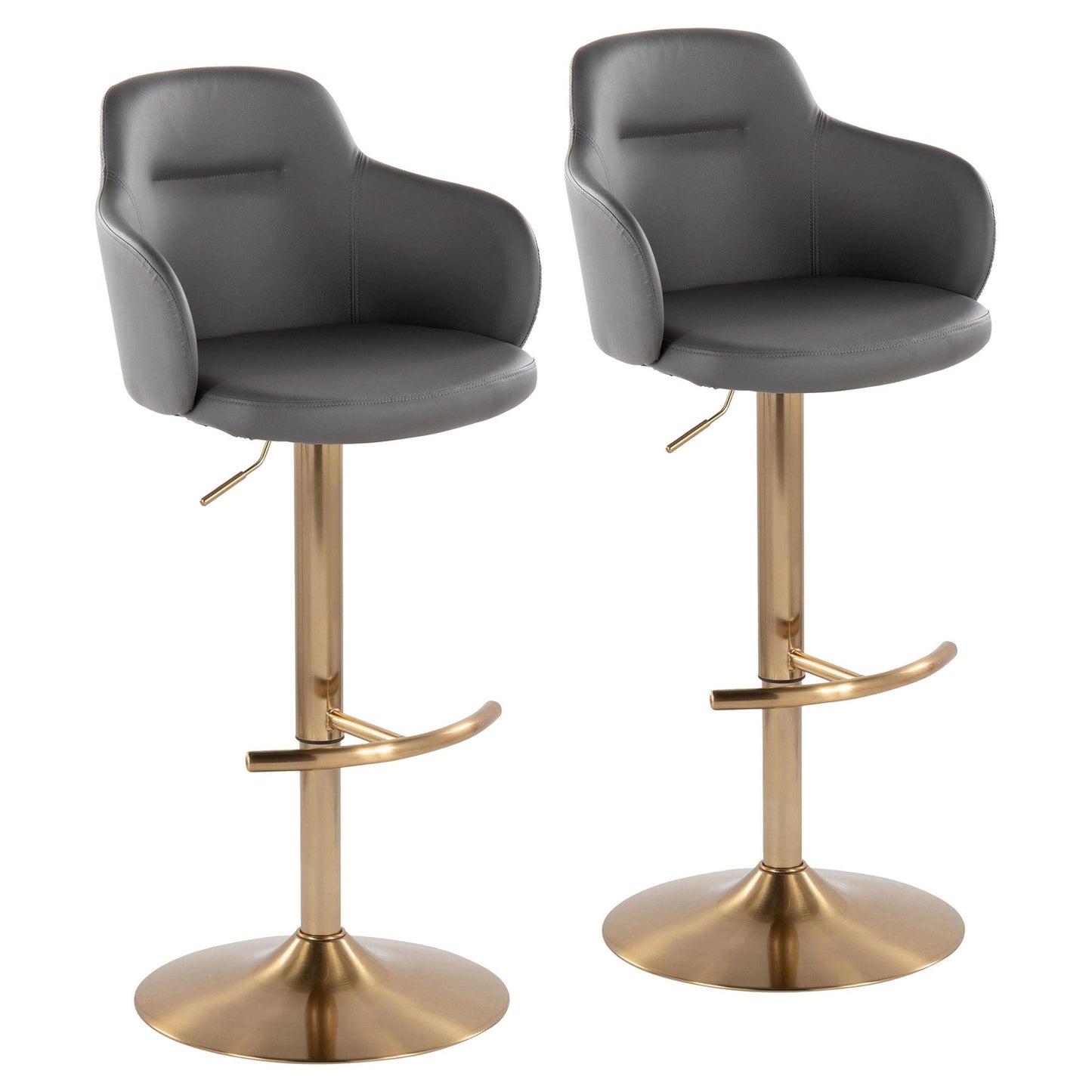 Majestic Office Furniture Adjustable Barstool - Set of 2