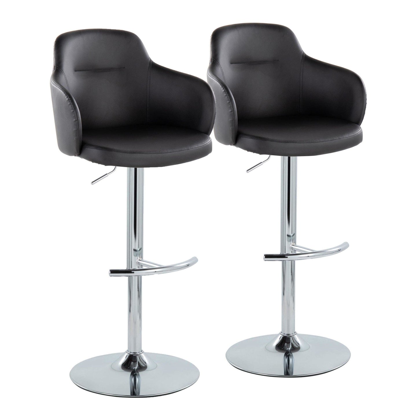 Majestic Office Furniture Adjustable Barstool - Set of 2