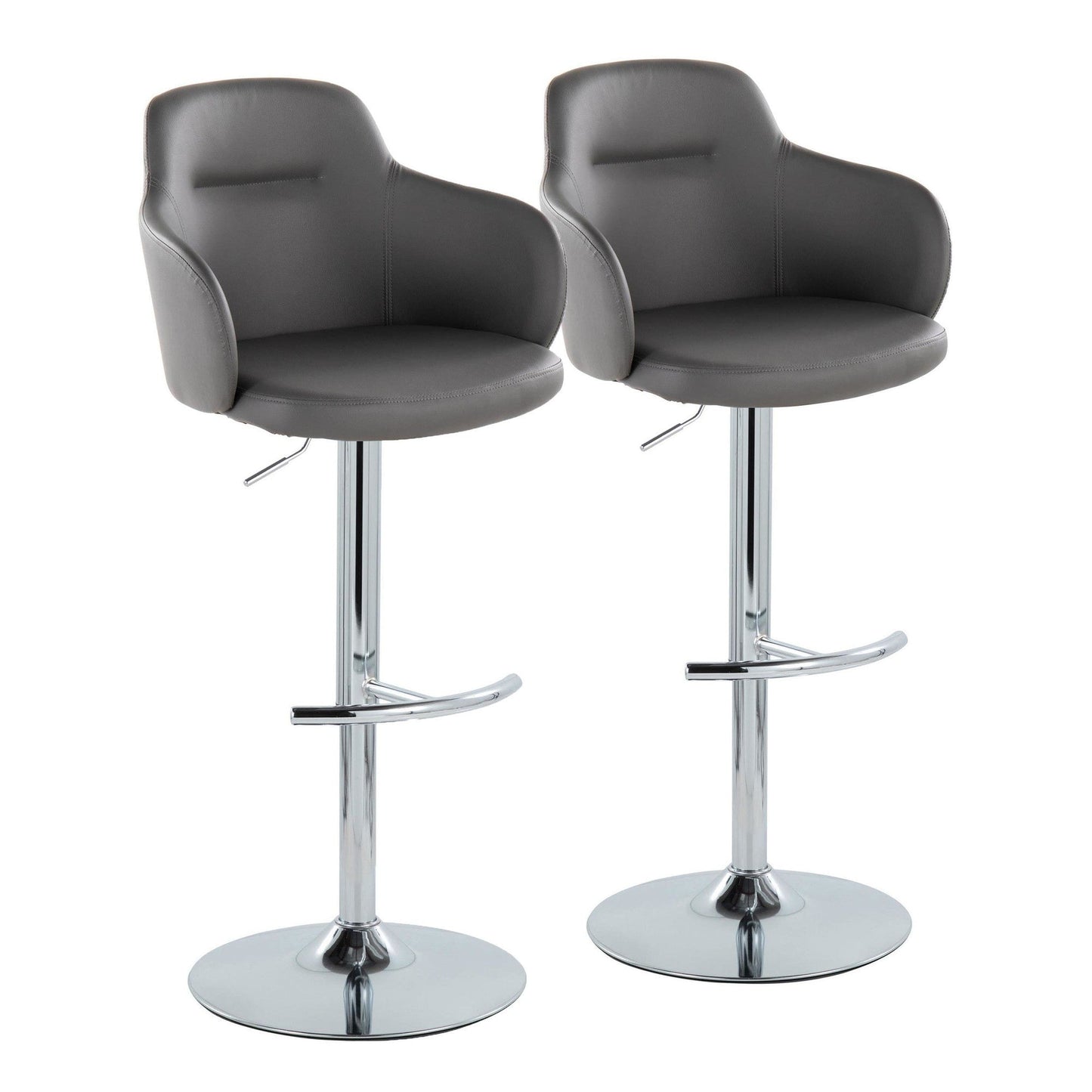 Majestic Office Furniture Adjustable Barstool - Set of 2
